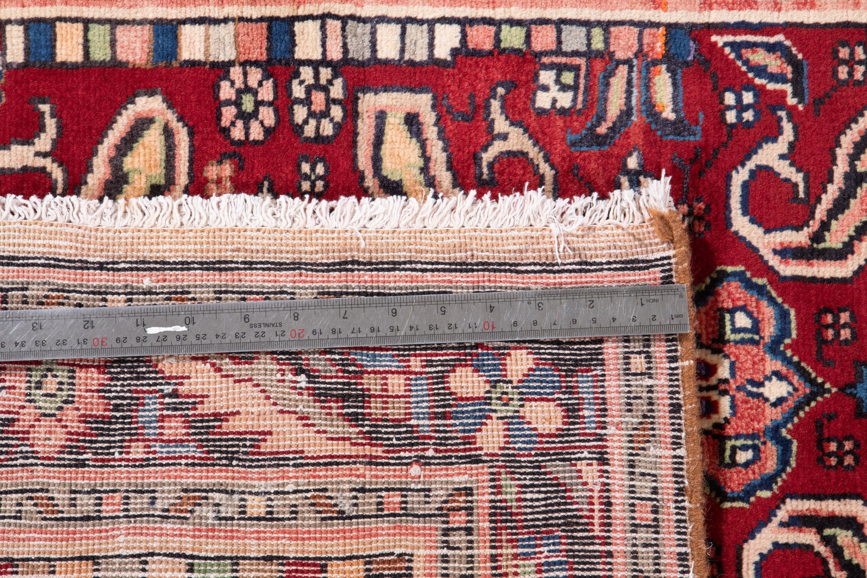 Hand-Knotted Vintage Wool Area Rug – 7' 10" x 3' 9" (238 x 114 cm) - Yasi & Fara