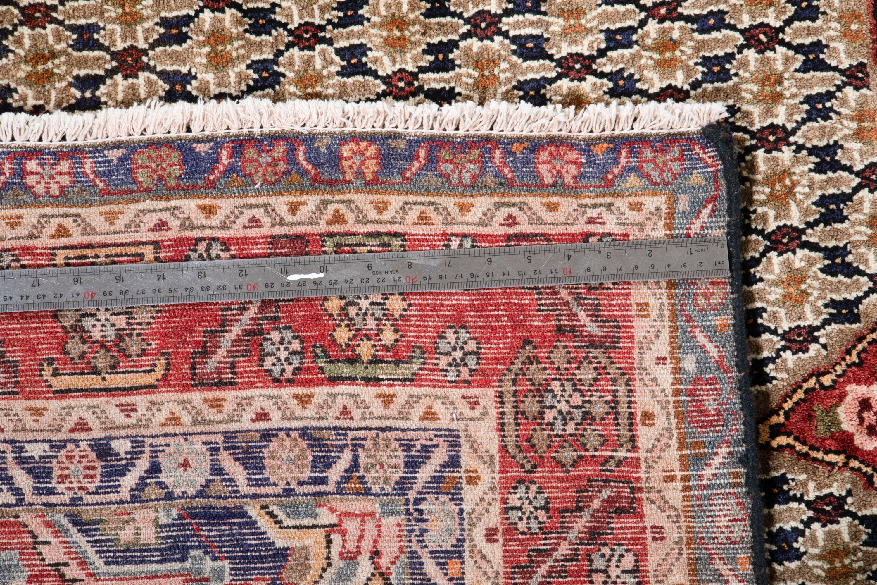 Hand-Knotted Vintage Wool Area Rug – 9' 9" x 5' (297 x 152 cm) - Yasi & Fara