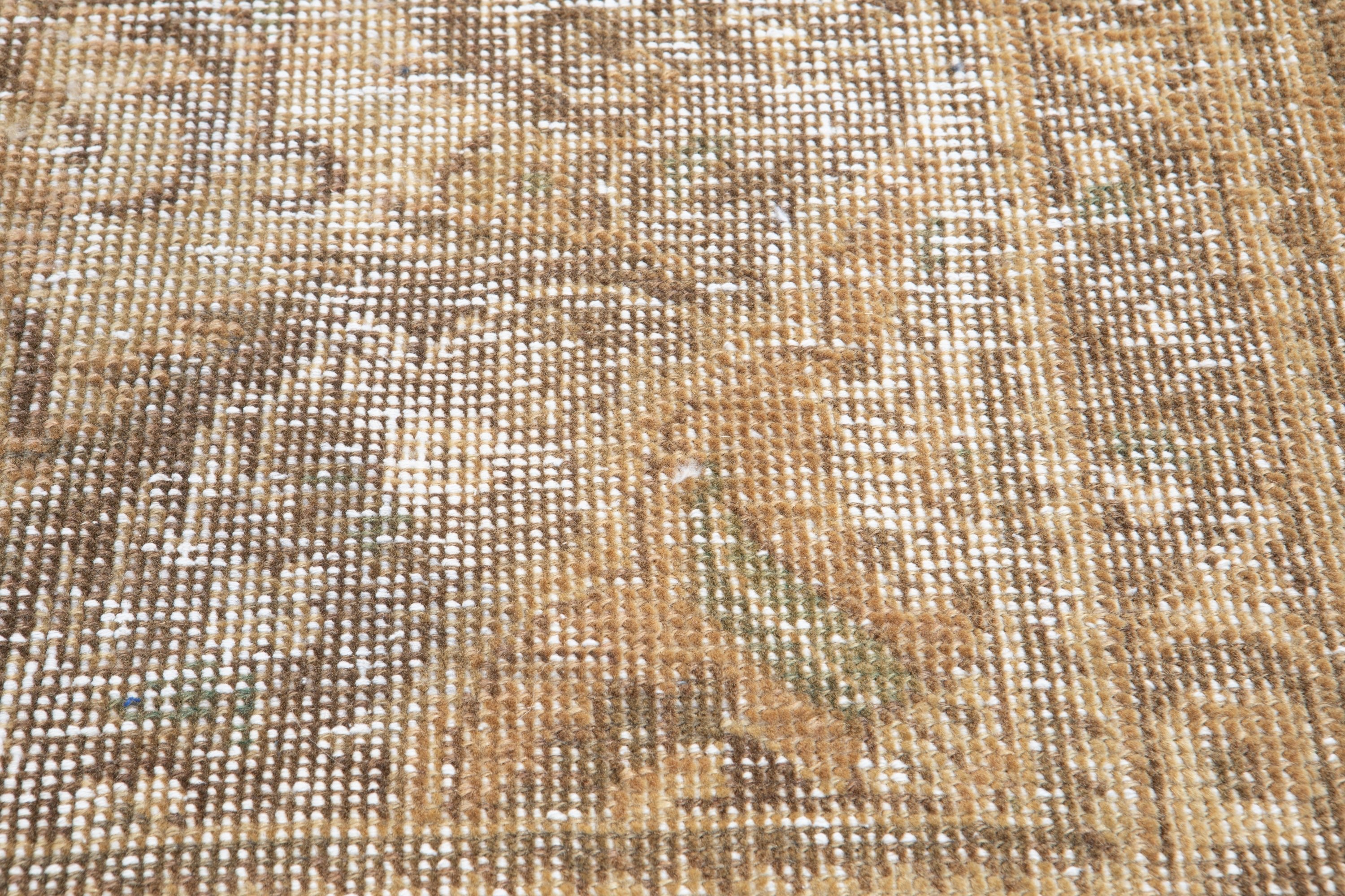 Hand-Knotted Vintage Large Wool Area Rug Faded – 9' 1" x 5' 11" (278 x 181 cm) - Yasi & Fara