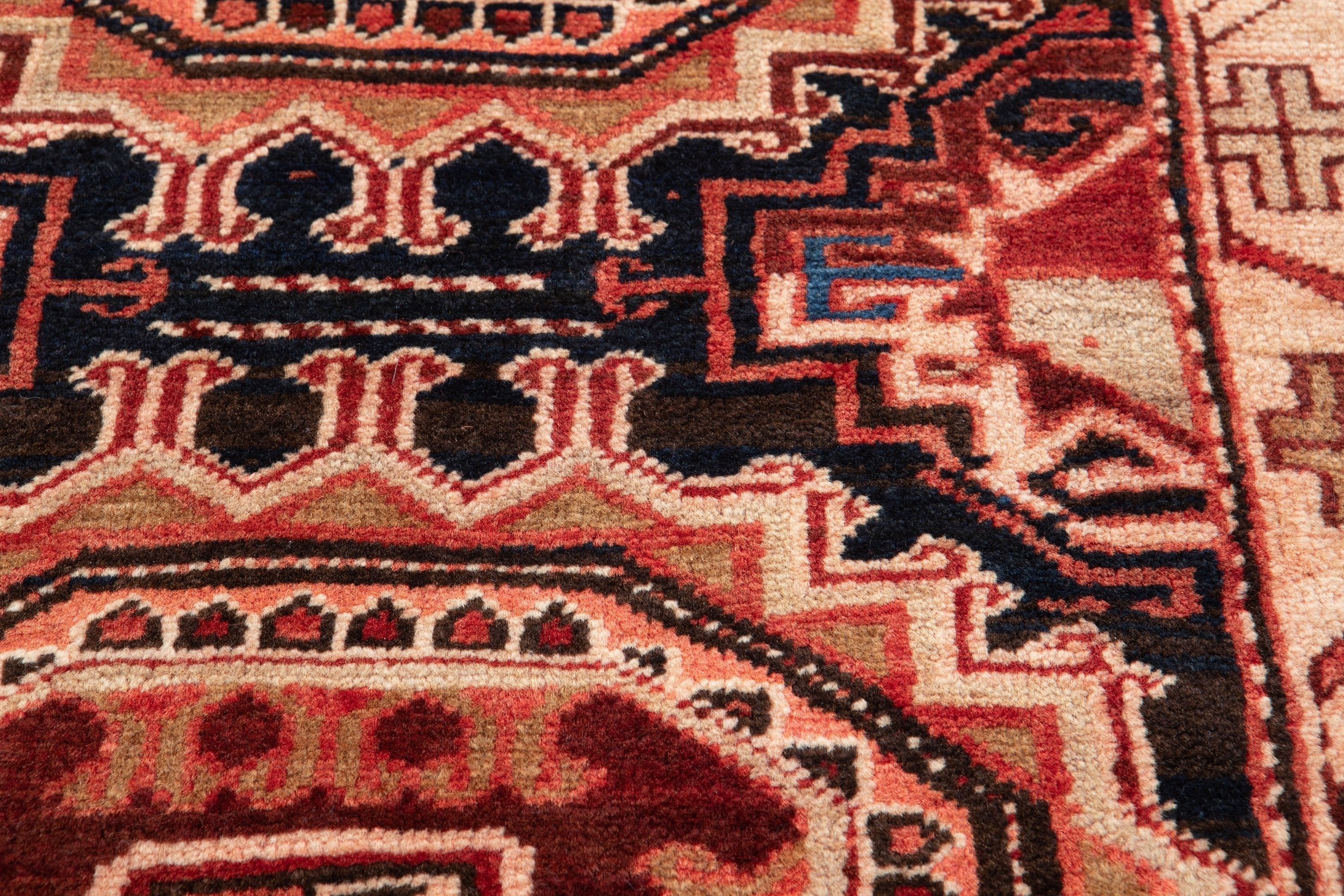 Hand-Knotted Vintage Wool Runner Rug – 14' x 4' 4" (427 x 133 cm) - Yasi & Fara
