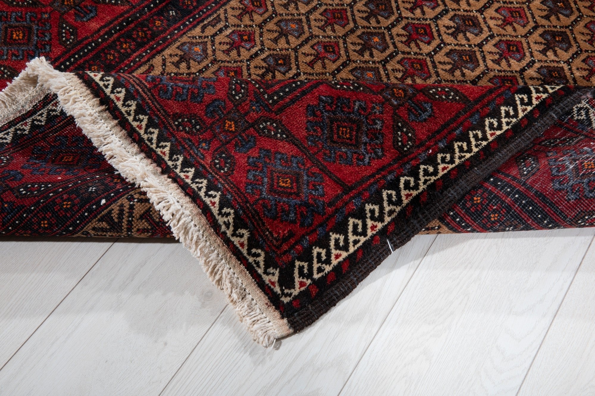 Hand-Knotted Vintage Wool Area Rug – 6' 6" x 3' 6" (197 x 107 cm) - Yasi & Fara