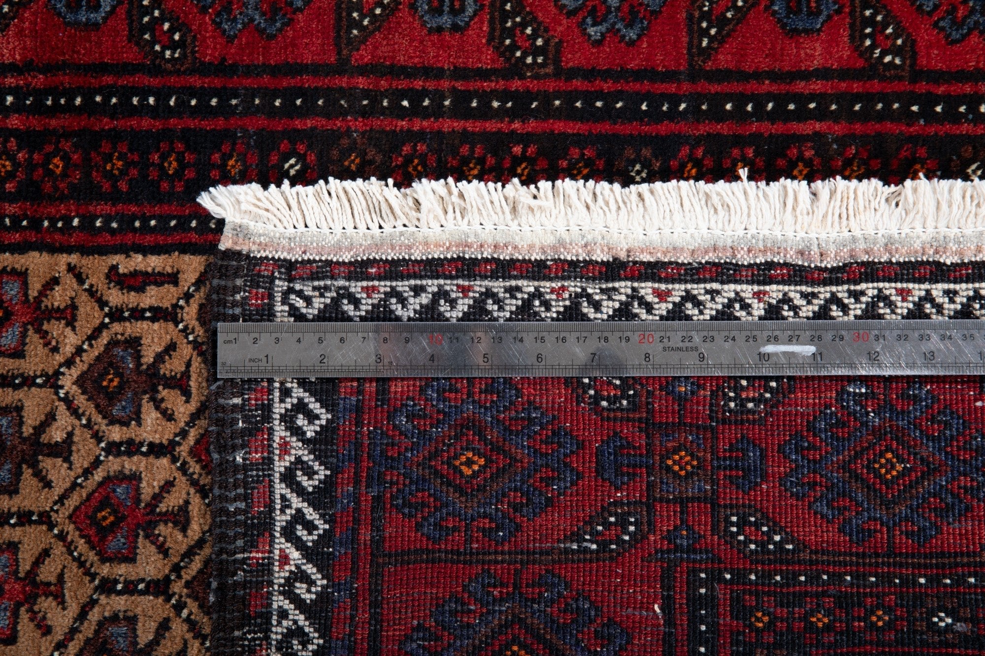 Hand-Knotted Vintage Wool Area Rug – 6' 6" x 3' 6" (197 x 107 cm) - Yasi & Fara