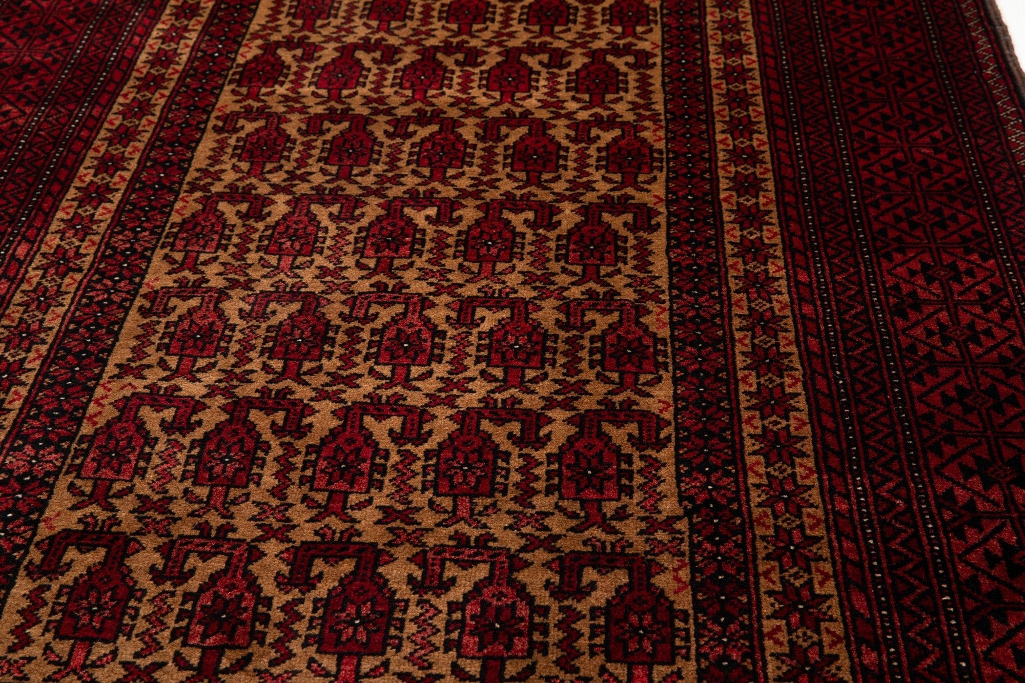 Hand-Knotted Vintage Prayer Wool Area Rug – 6' 4" x 3' 2" (194 x 97 cm) - Yasi & Fara