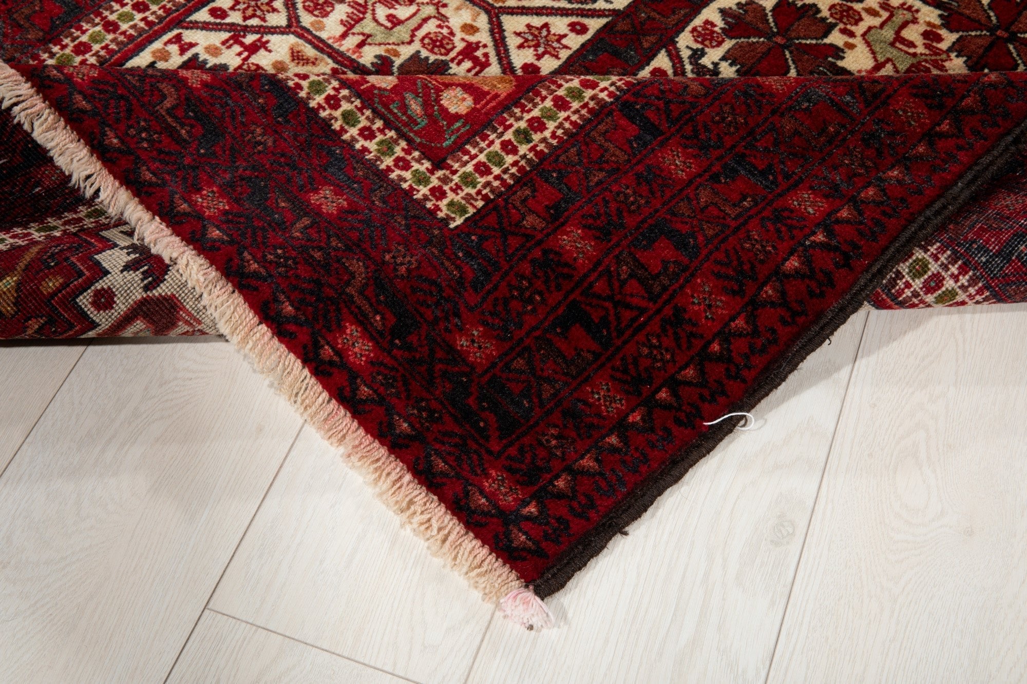 Hand-Knotted Vintage Wool Area Rug – 6' x 3' 5" (183 x 105 cm) - Yasi & Fara