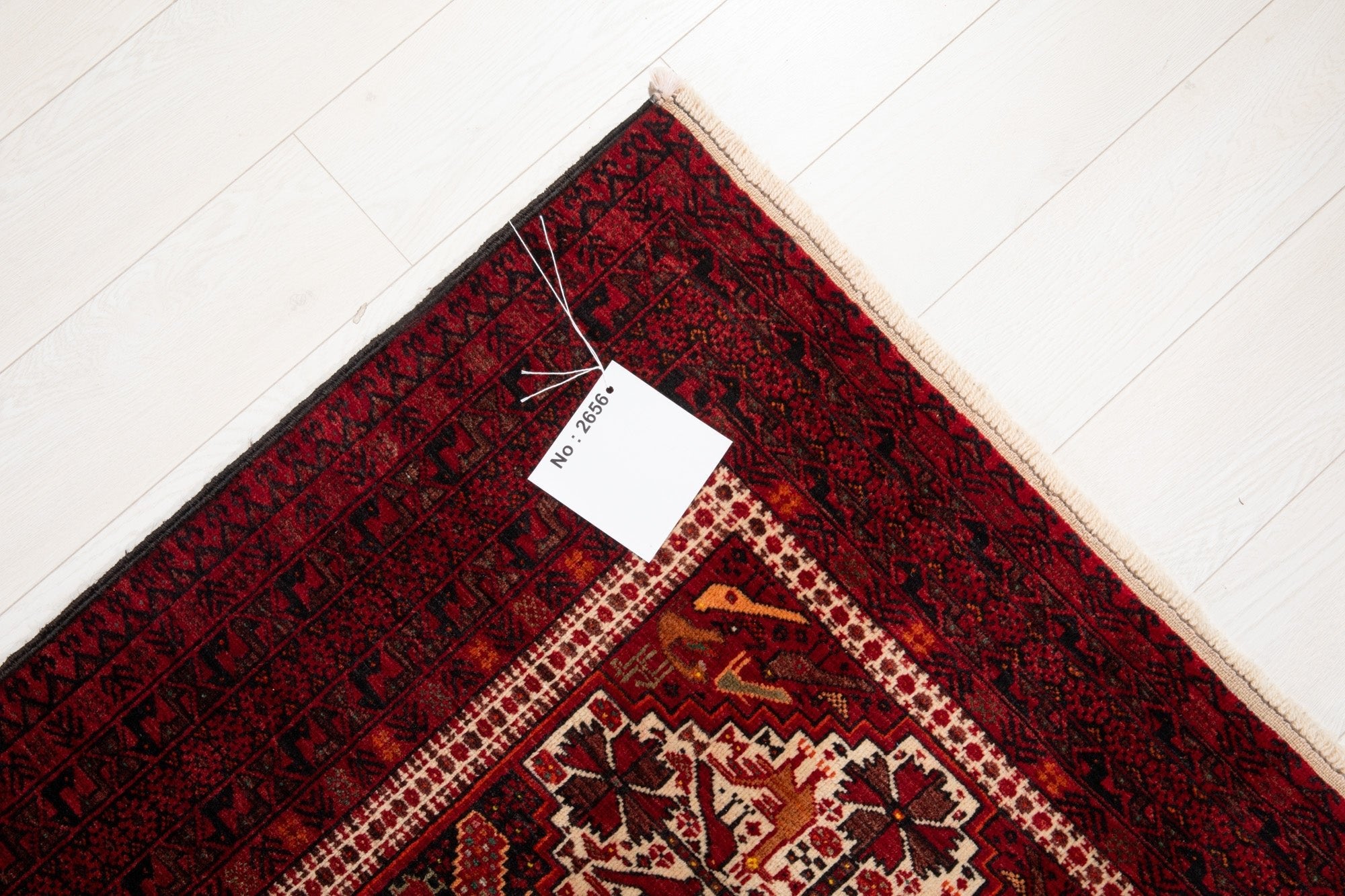 Hand-Knotted Vintage Wool Area Rug – 6' 4" x 3' 5" (193 x 104 cm) - Yasi & Fara