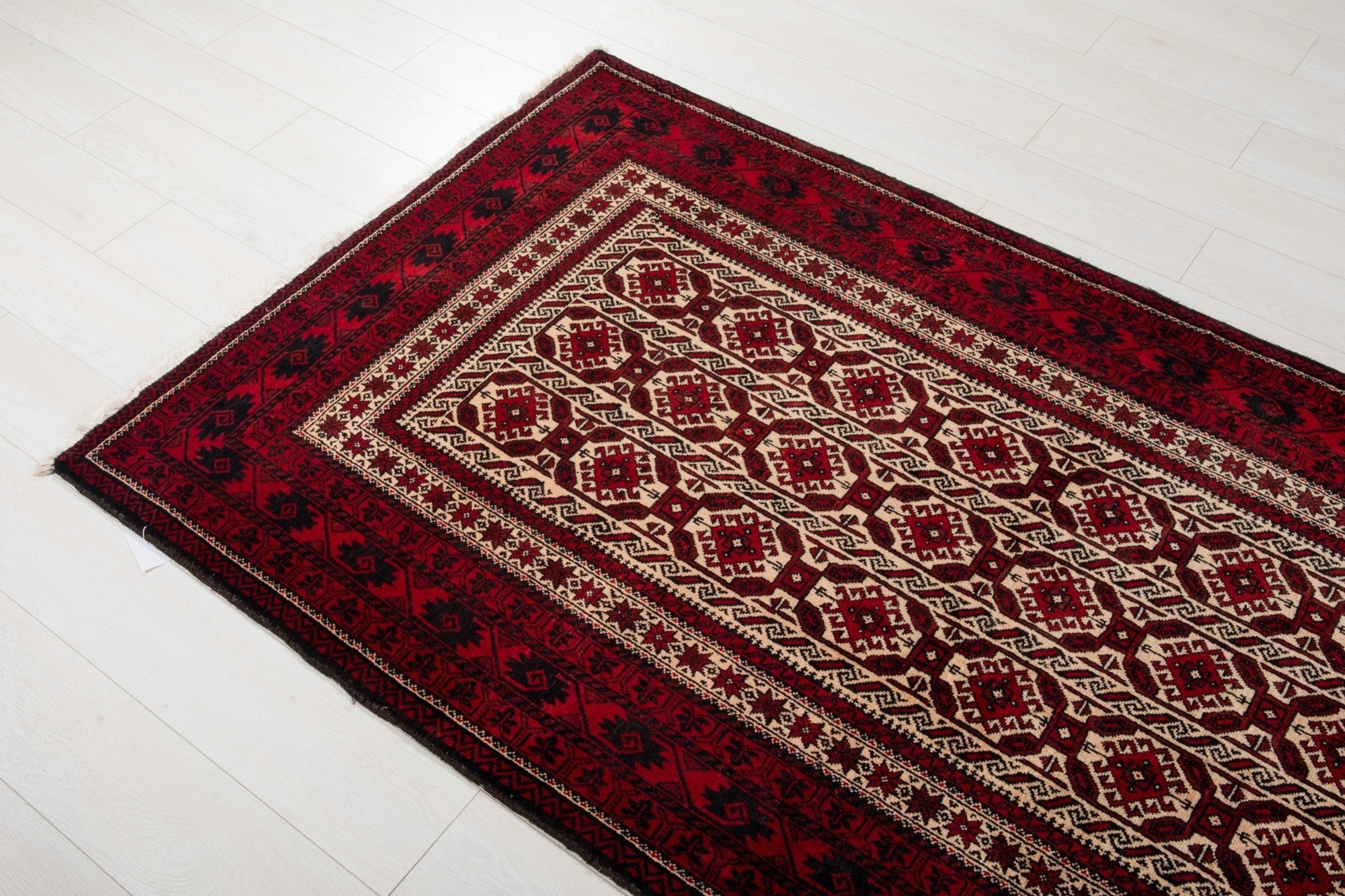 Hand-Knotted Vintage Wool Area Rug – 6' 11" x 3' 8 (211 x 112 cm) - Yasi & Fara