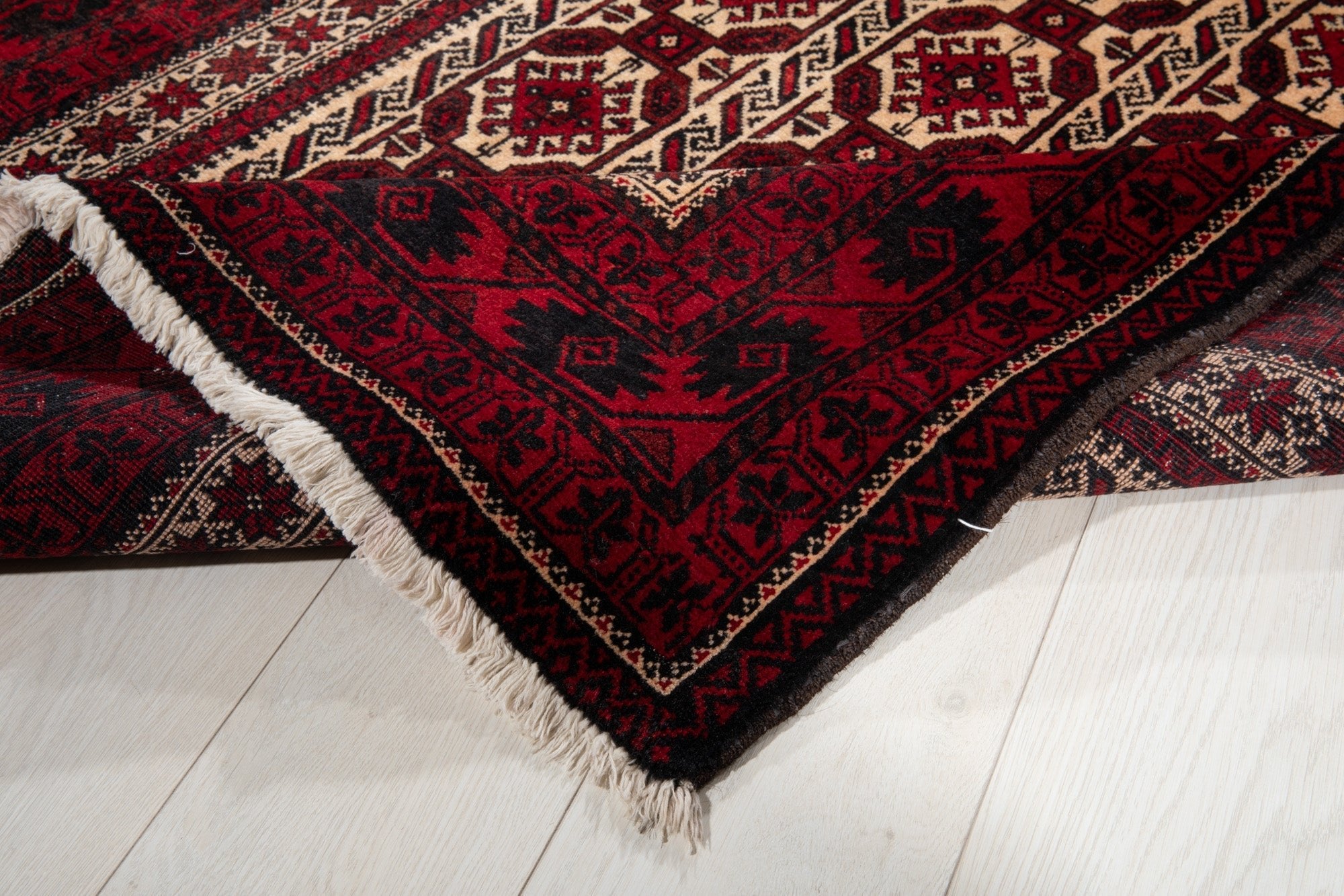 Hand-Knotted Vintage Wool Area Rug – 6' 11" x 3' 8 (211 x 112 cm) - Yasi & Fara