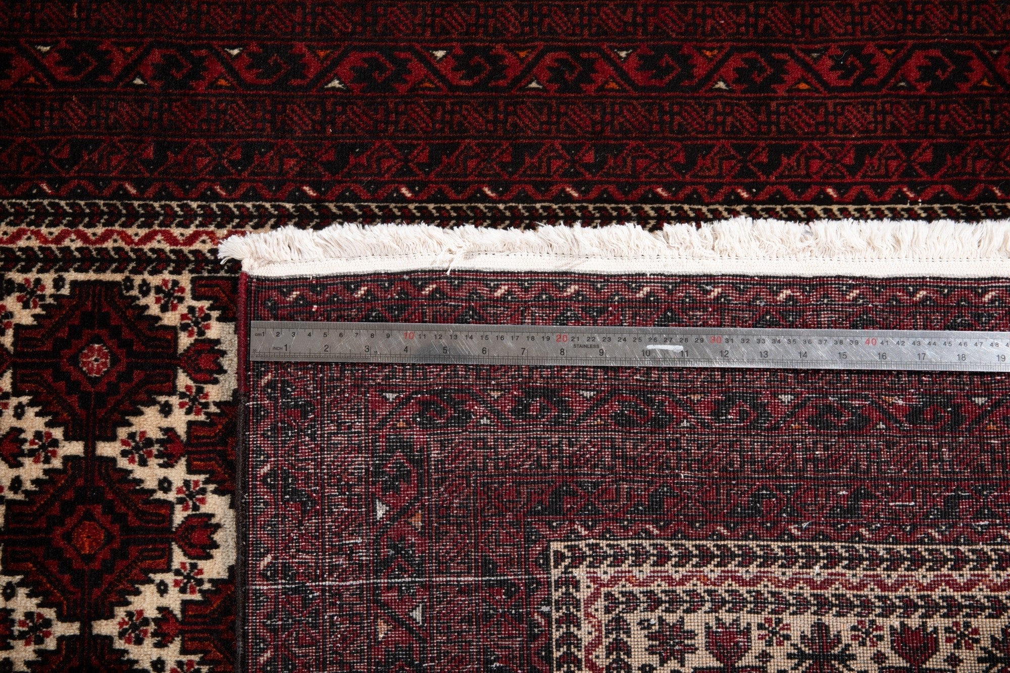 Hand-Knotted Vintage Wool Area Rug – 6' 11" x 3' 6" (211 x 107 cm) - Yasi & Fara