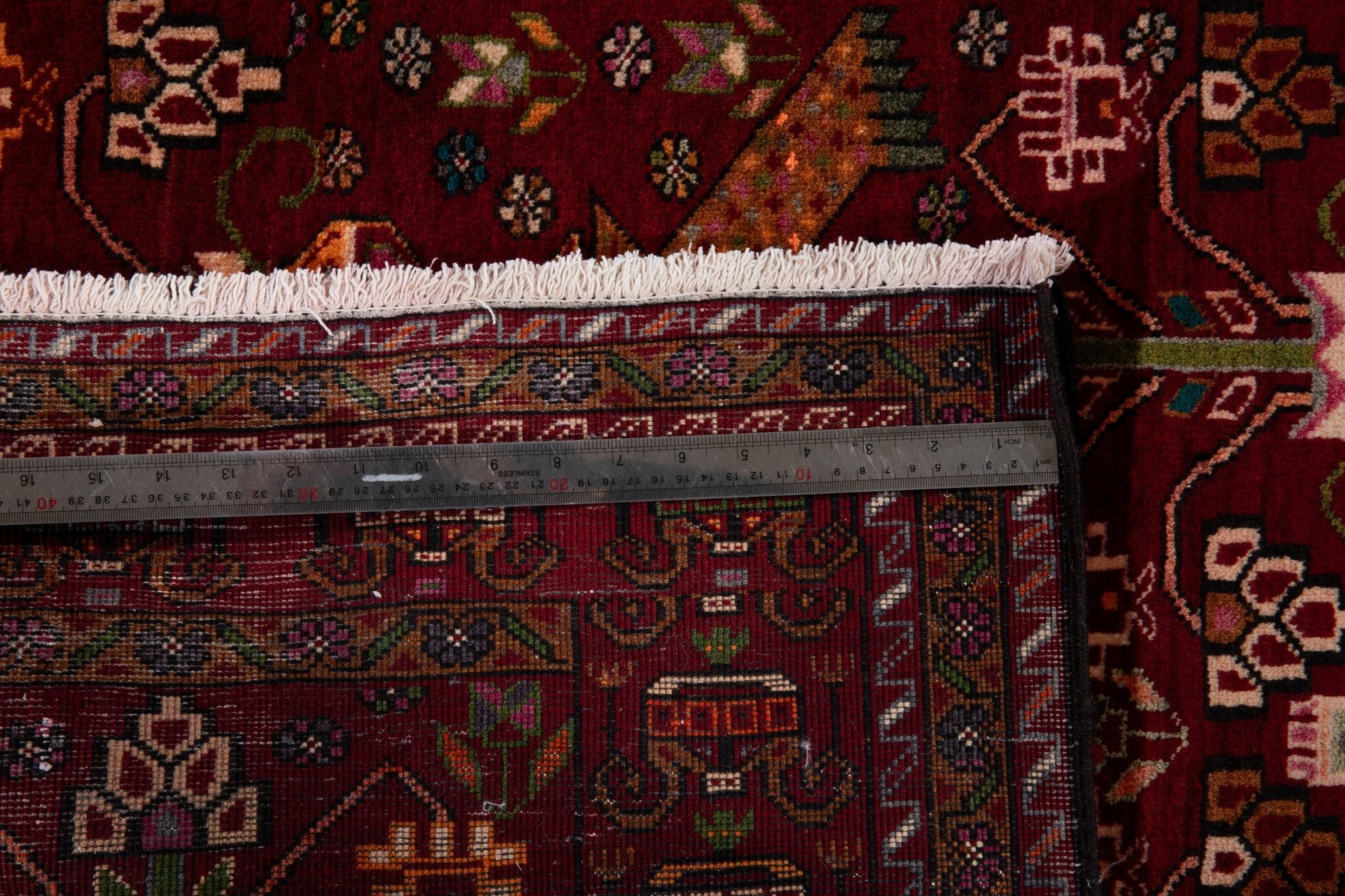 Hand-Knotted Vintage Wool Area Rug – 6' 5" x 3' 6" (196 x 107 cm) - Yasi & Fara