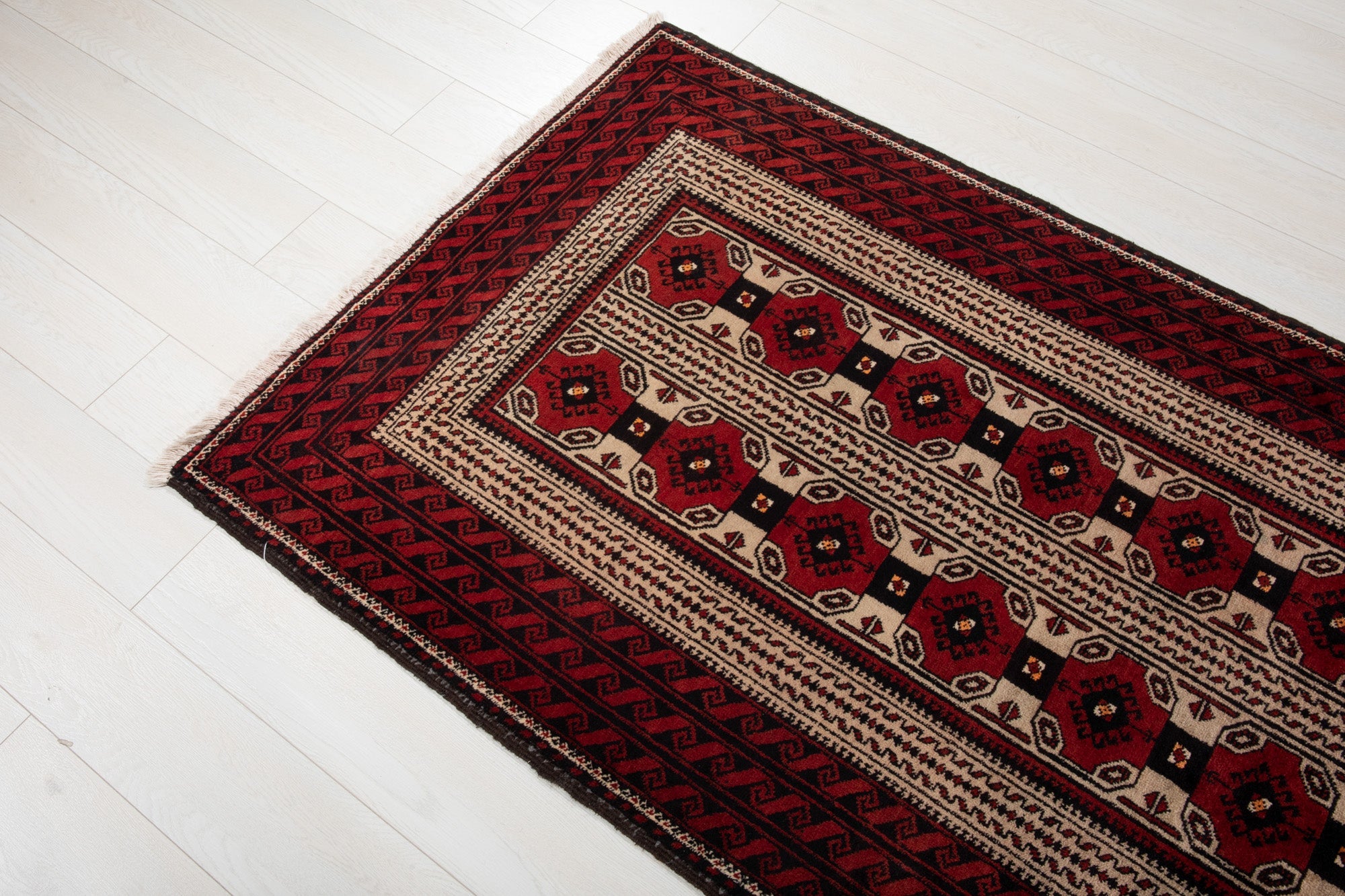 Hand-Knotted Vintage Wool Area Rug – 6' 3" x 3' 5' (191 x 104 cm) - Yasi & Fara