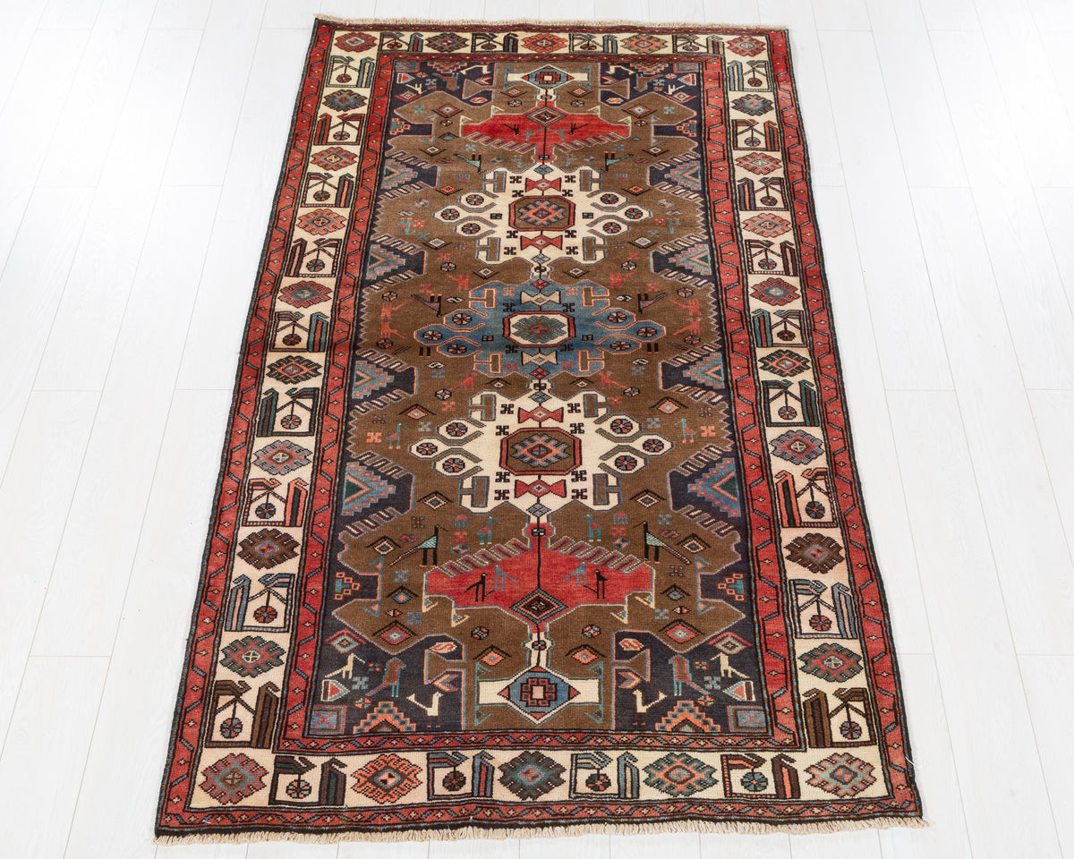 Vintage Tarom brown hand-knotted wool rug, SKU 5591