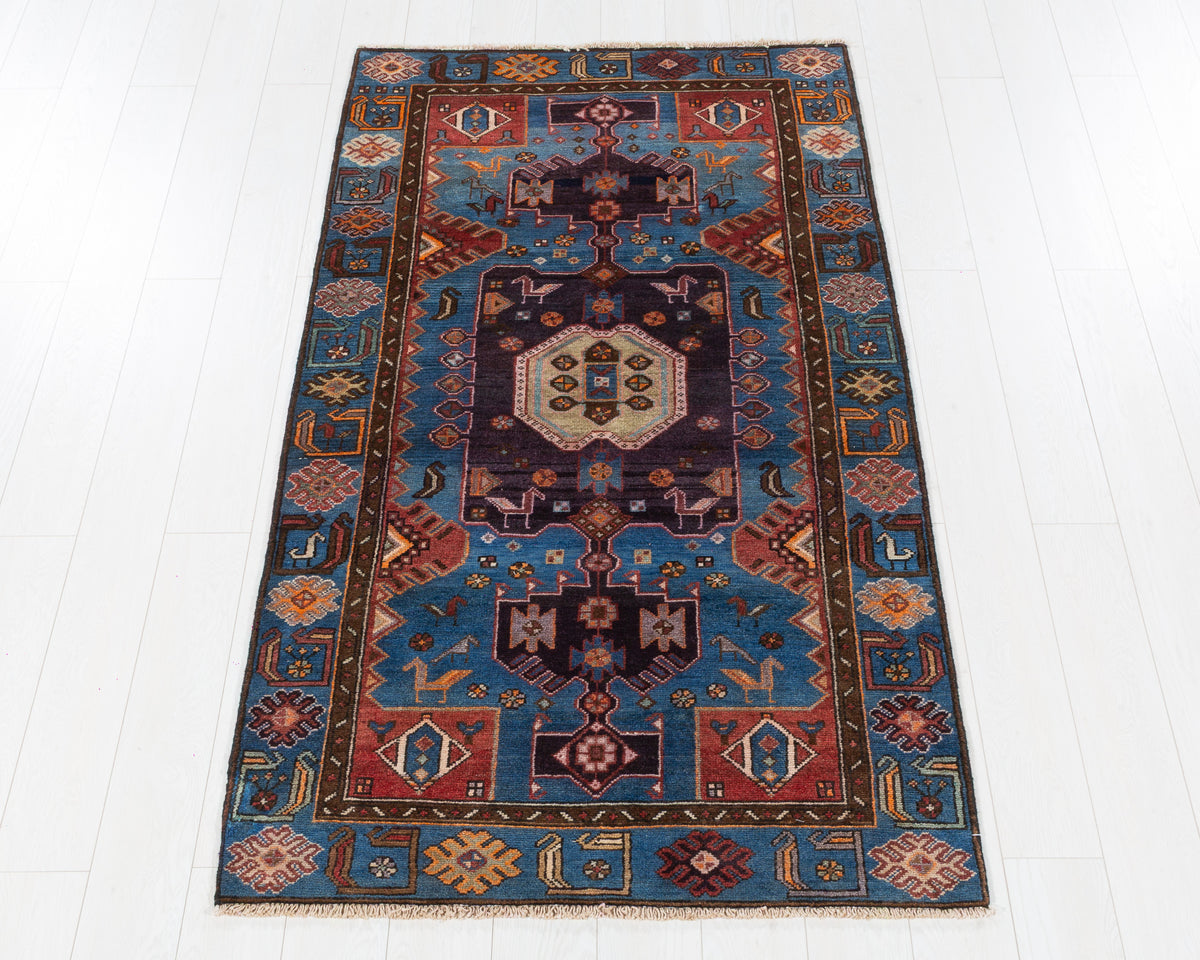 Vintage Tarom Blue hand-knotted wool rug, SKU 5631
