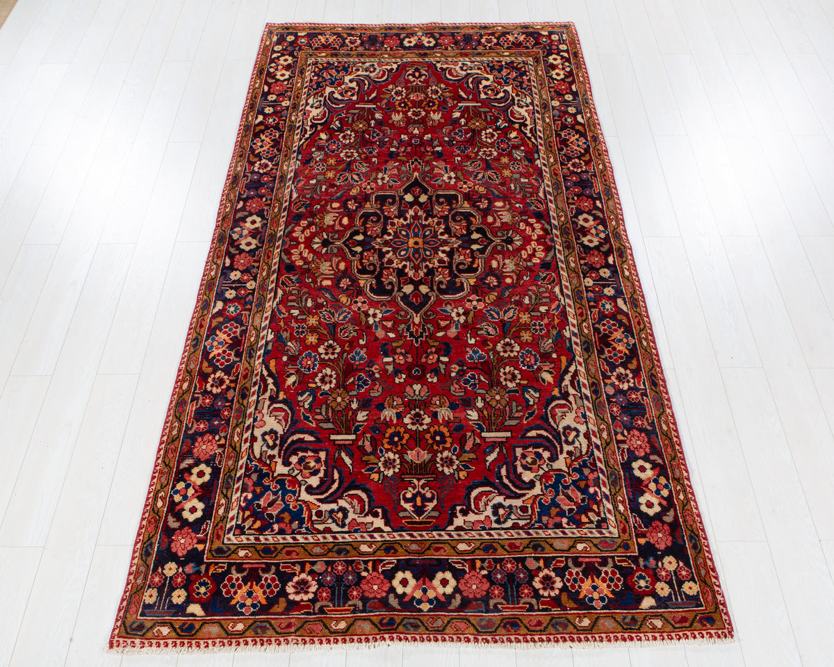 Vintage Borchalou Red hand-knotted wool rug, SKU 6125