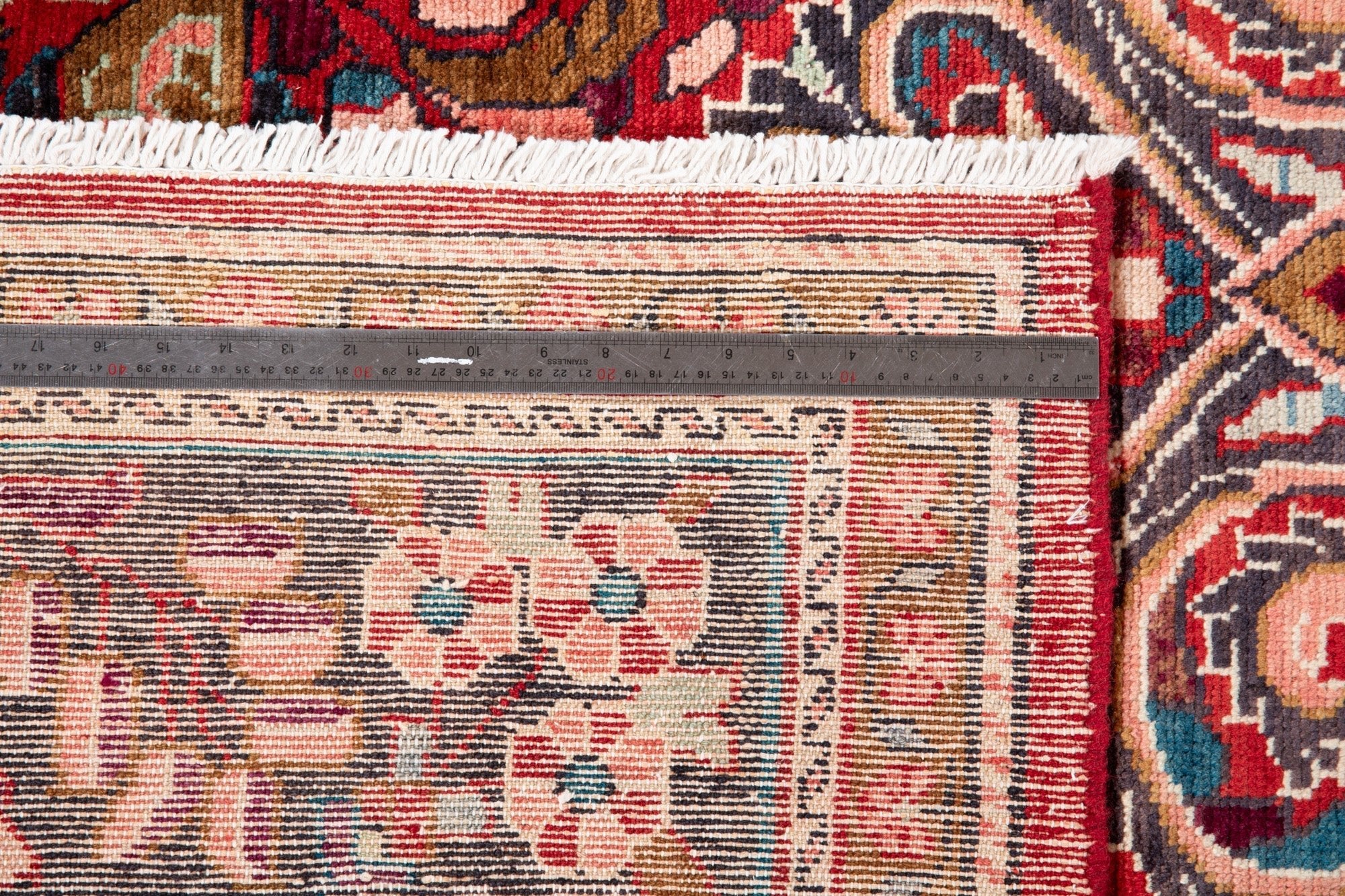Hand-Knotted Vintage Large Wool Area Rug – 11' 7" x 9' 6" (354 x 290 cm) - Yasi & Fara