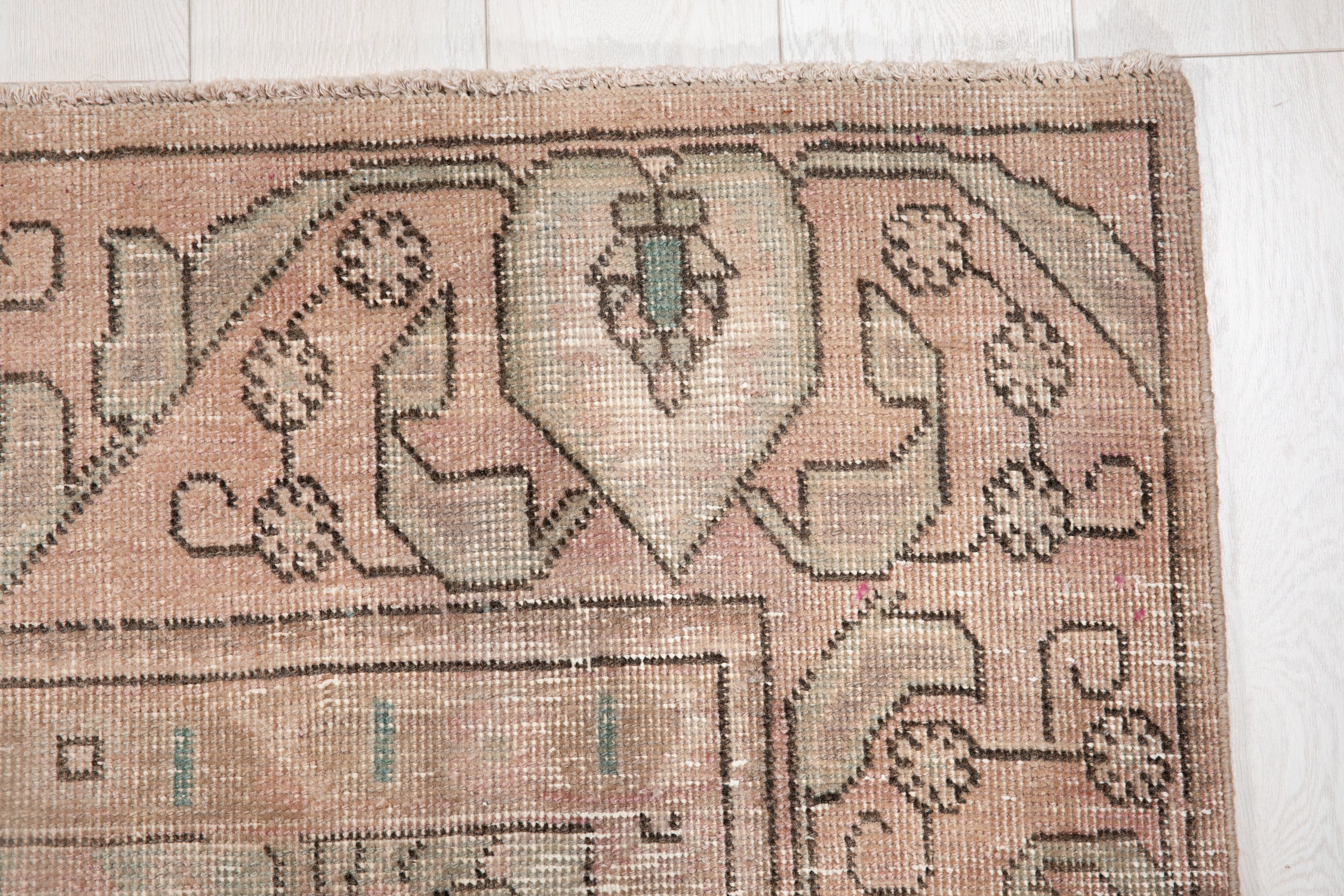 Hand-Knotted Vintage Large Wool Area Rug Faded – 12' 3" x 9' (375 x 275 cm) - Yasi & Fara