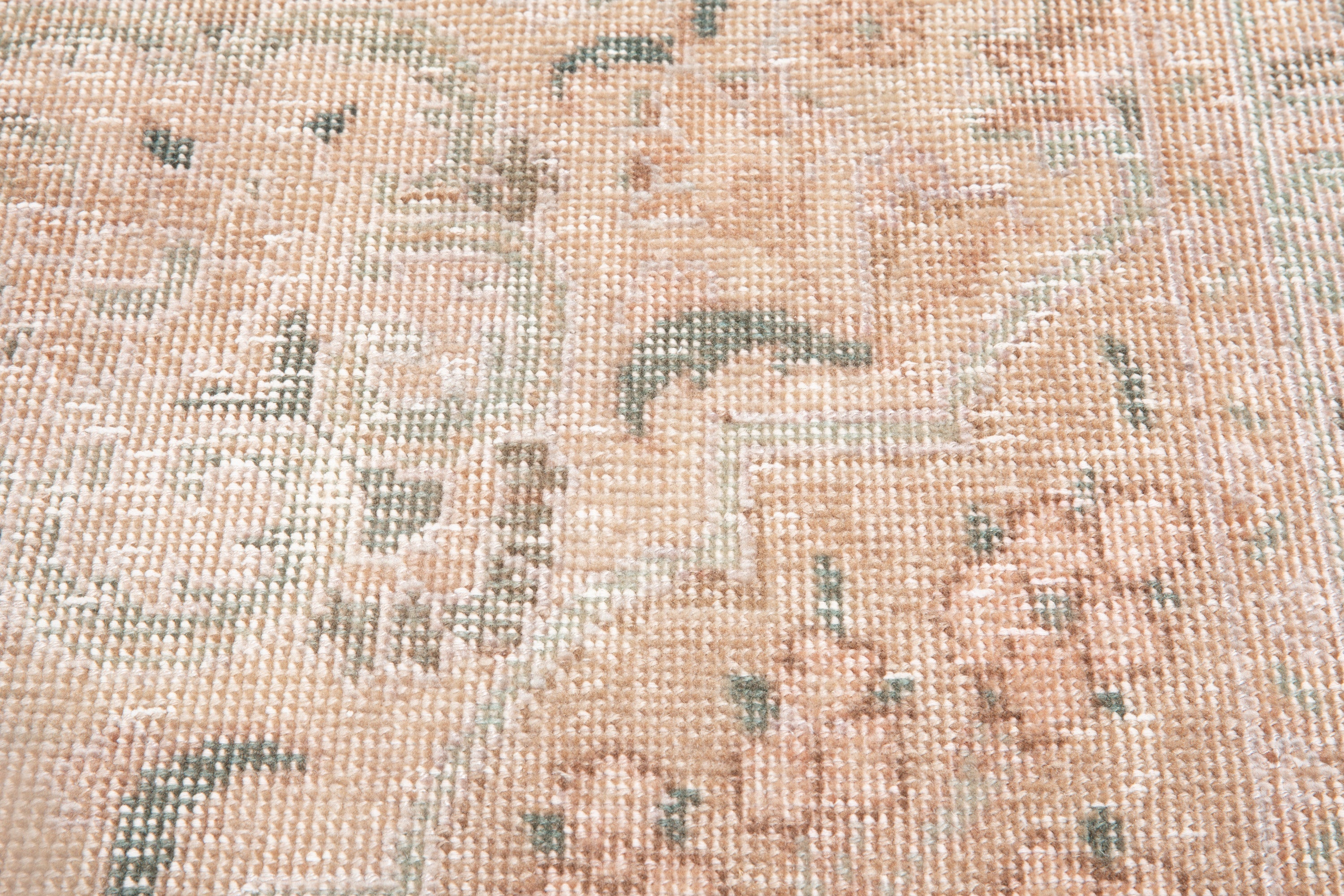 Hand-Knotted Vintage Large Wool Area Rug Faded – 10' 7" x 7' 5" (322 x 226 cm) - Yasi & Fara