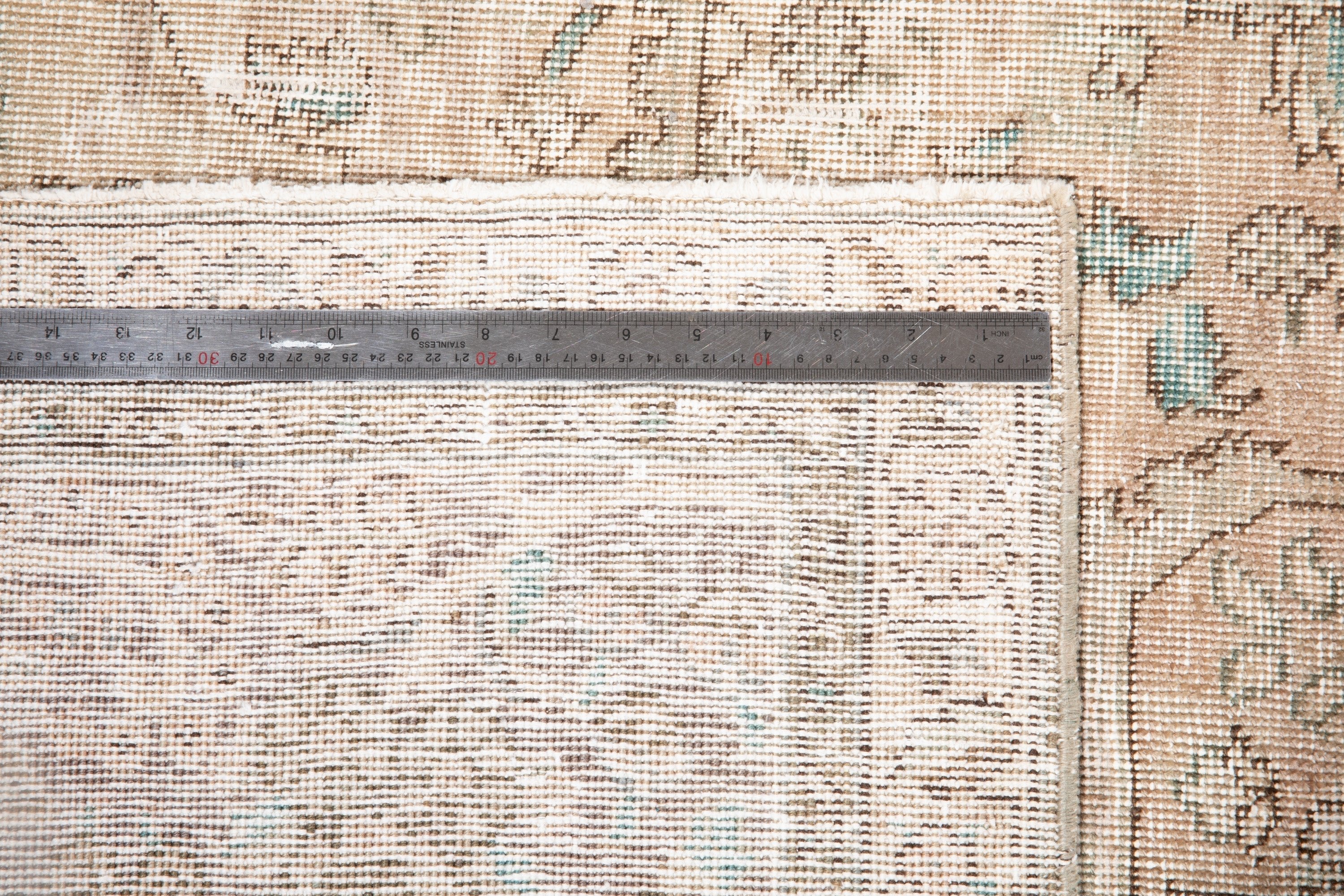 Hand-Knotted Vintage Large Wool Area Rug Faded – 12' 9" x 9' 5" (390 x 286 cm) - Yasi & Fara