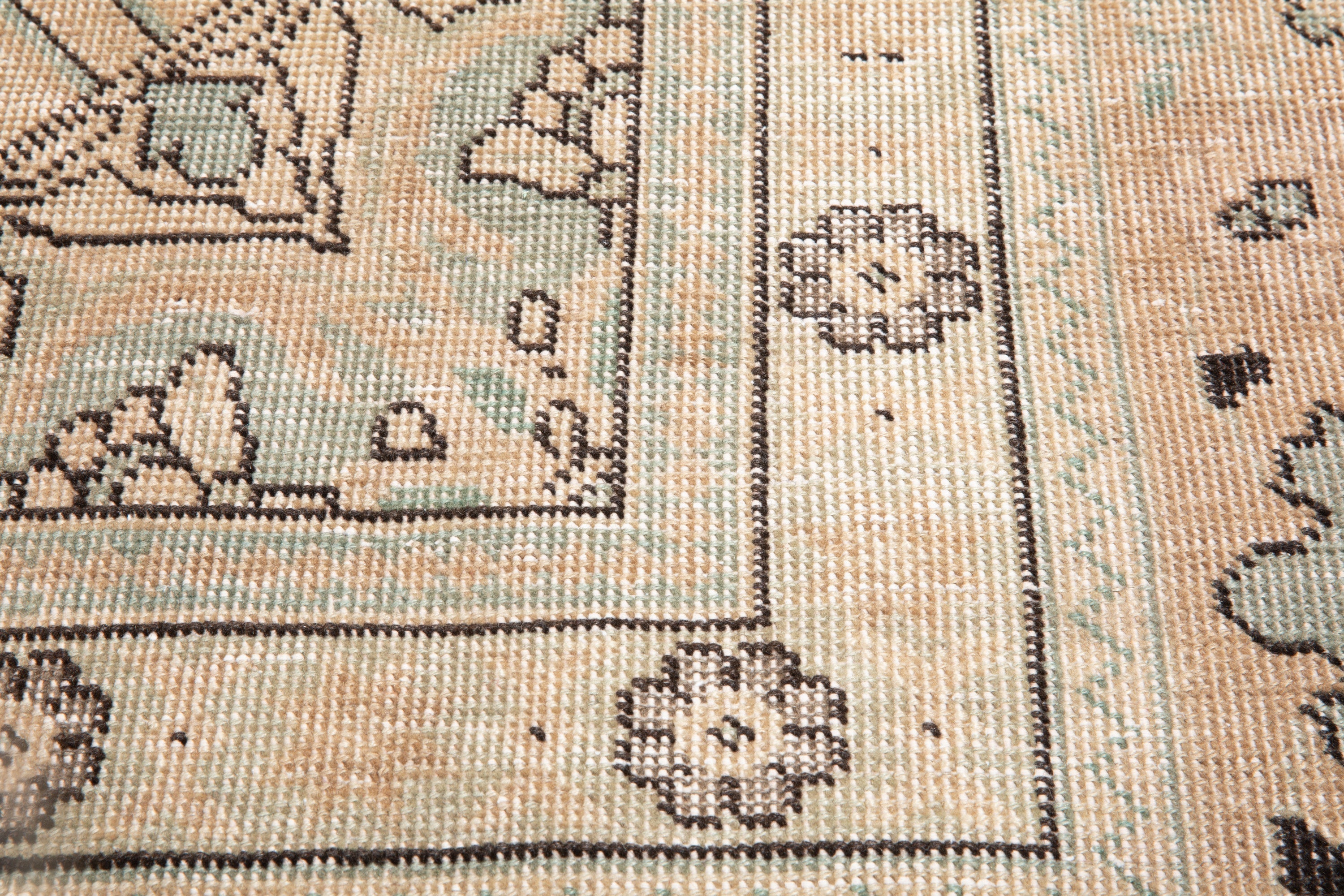 Hand-Knotted Vintage Large Wool Area Rug Faded – 12' 9" x 9' 2" (390 x 281 cm) - Yasi & Fara