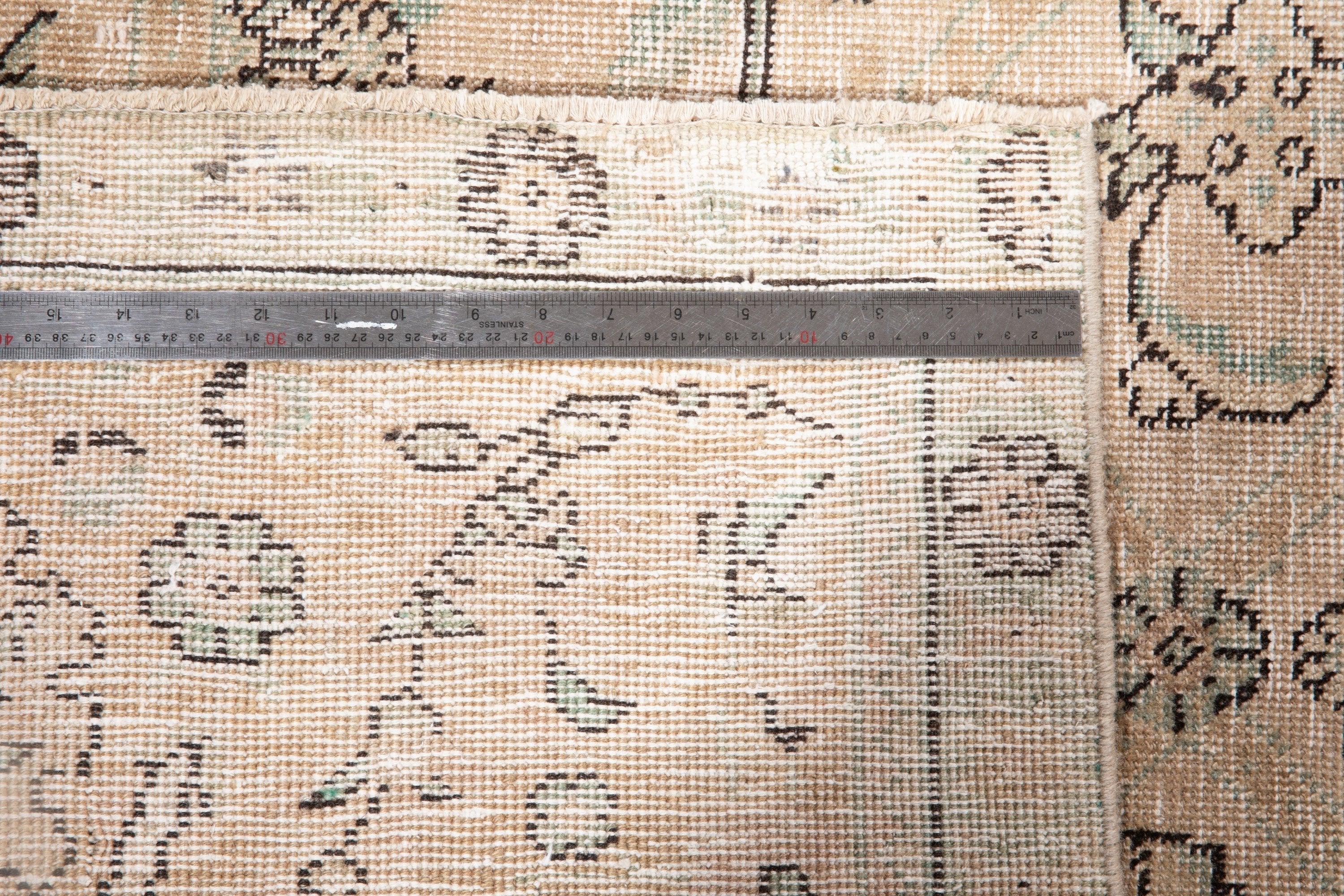 Hand-Knotted Vintage Large Wool Area Rug Faded – 12' 9" x 9' 2" (390 x 281 cm) - Yasi & Fara