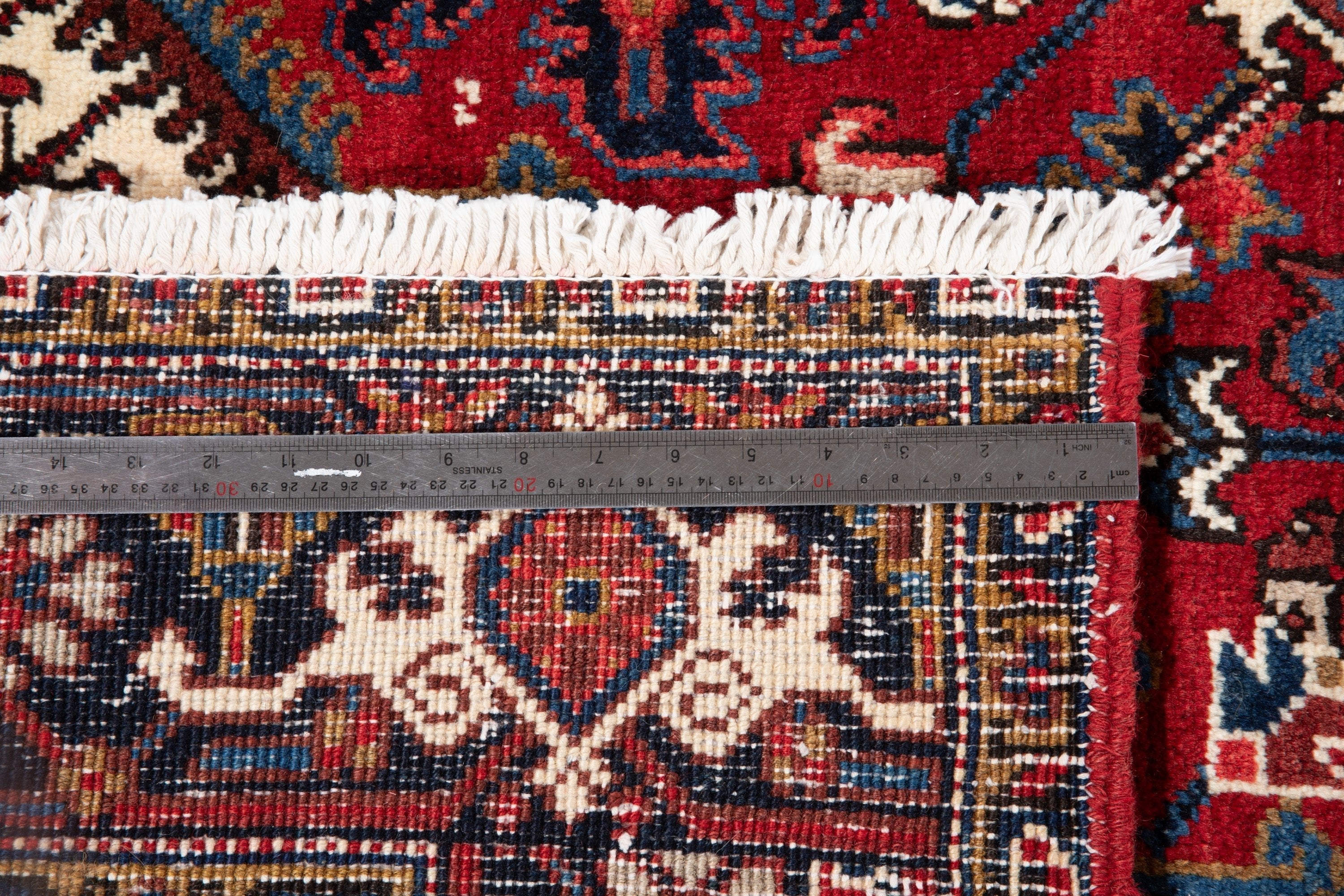 Hand-Knotted Vintage Wool Area Rug – 9' 1" x 6' 4" (278 x 193 cm) - Yasi & Fara