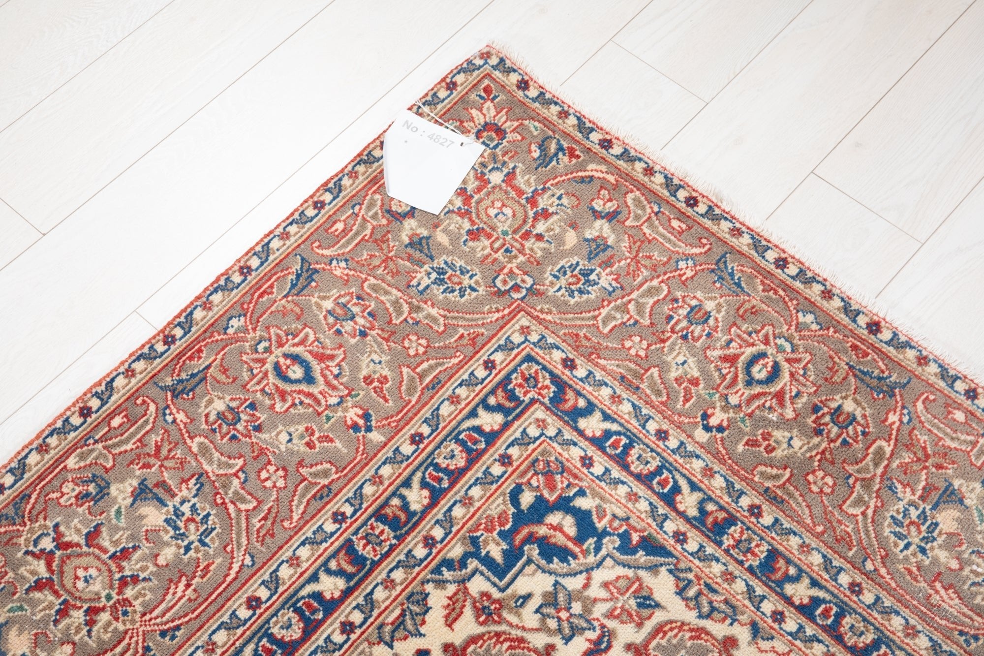 Hand-Knotted Vintage Large Wool Area Rug Faded – 10' 11" x 7' 7" (332 x 231 cm) - Yasi & Fara