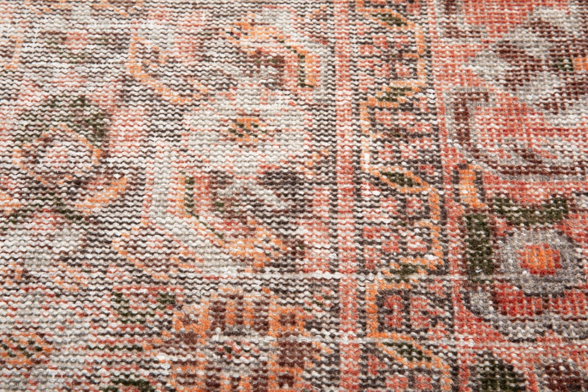 Hand-Knotted Vintage Wool Faded Area Rug – 7' 3" x 4' 4" (222 x 133 cm) - Yasi & Fara
