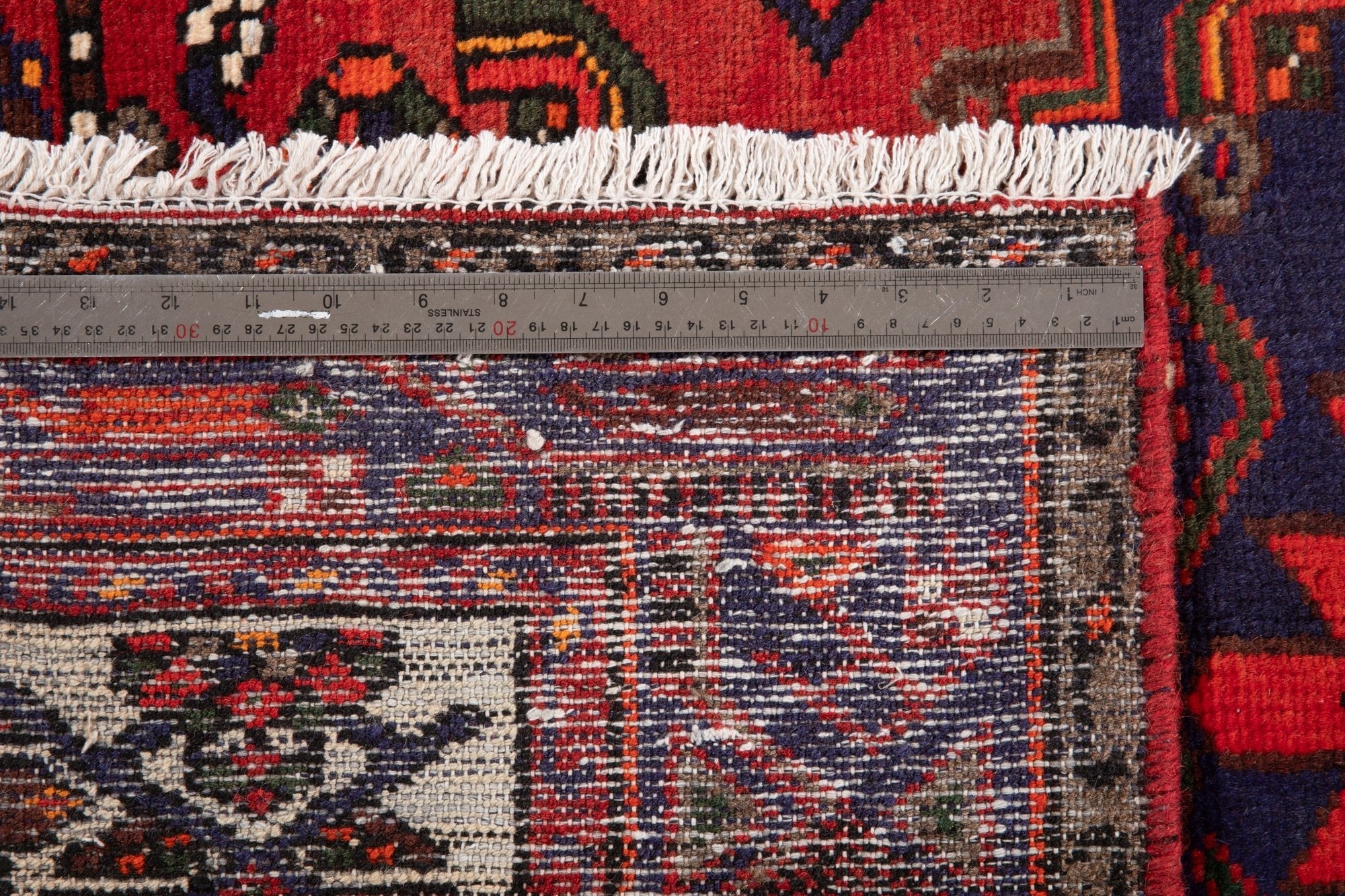Hand-Knotted Vintage Wool Area Rug – 6' 6" x 4' 2" (198 x 127 cm) - Yasi & Fara