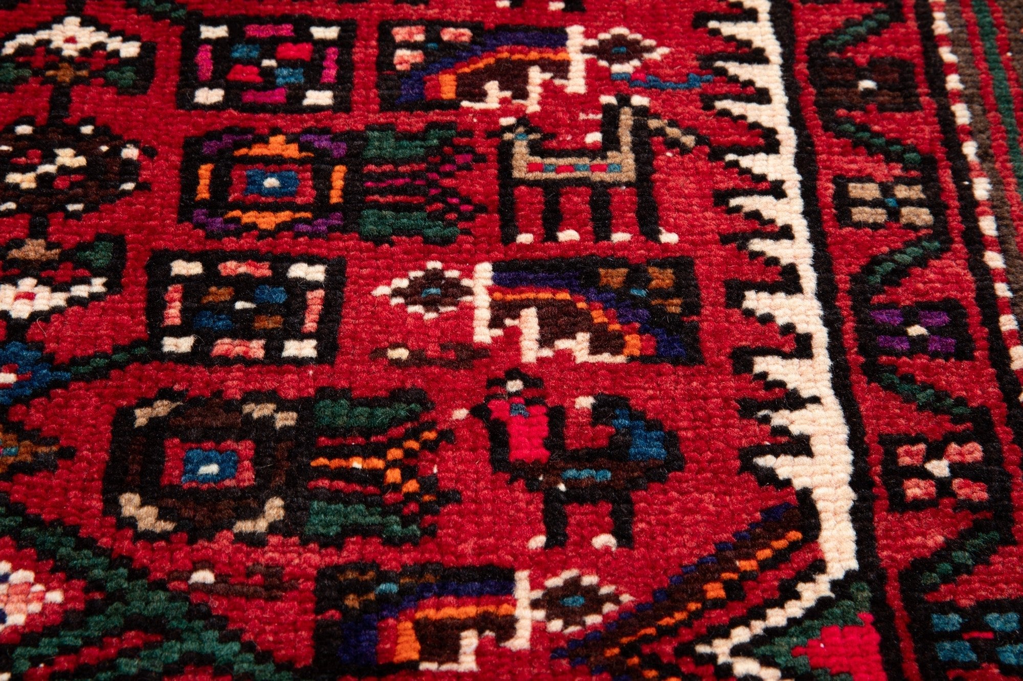Hand-Knotted Vintage Wool Area Rug – 10' 6" x 5' 3" (319 x 160 cm) - Yasi & Fara