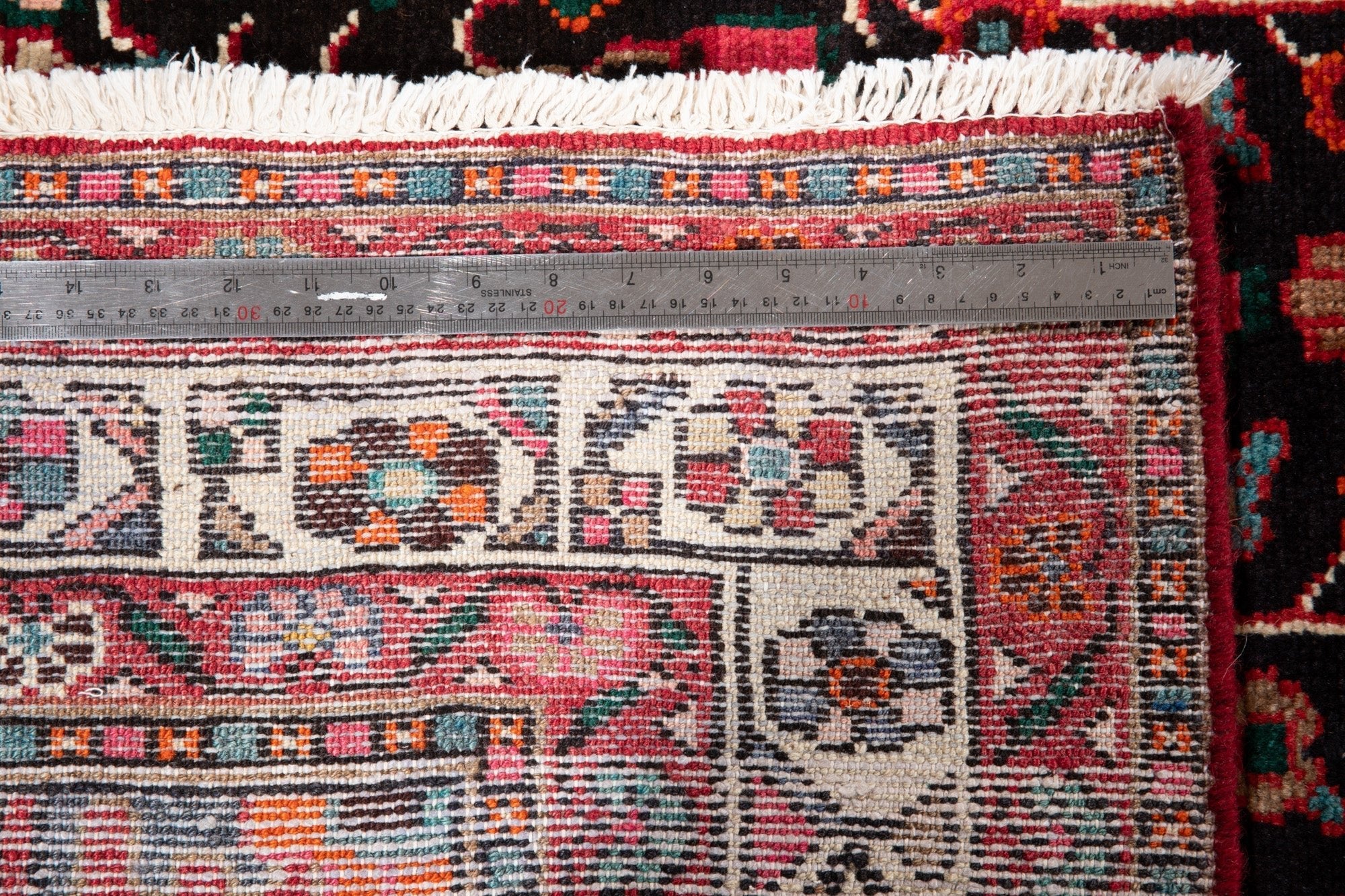 Hand-Knotted Vintage Wool Area Rug – 11' 3" x 5' 3" (342 x 159 cm) - Yasi & Fara