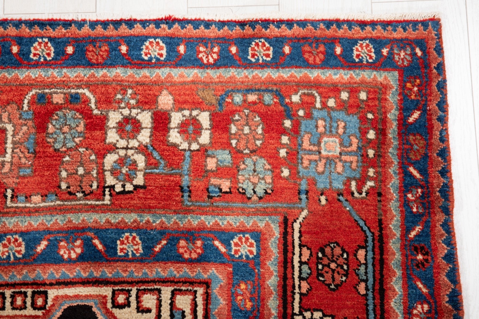 Hand-Knotted Vintage Wool Area Rug – 10' 7" x 5' 4" (323 x 162 cm) - Yasi & Fara
