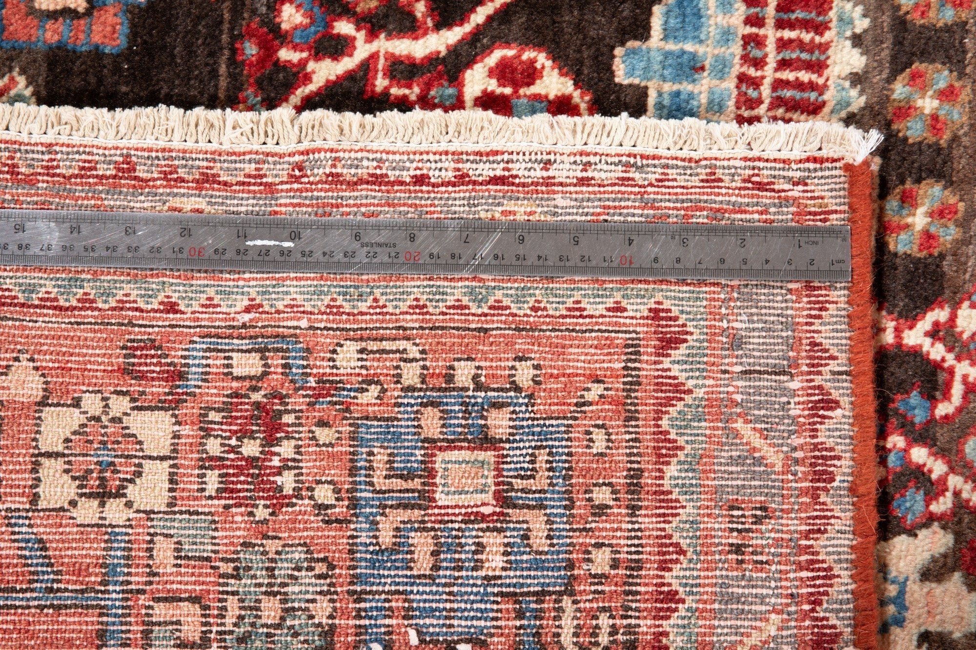 Hand-Knotted Vintage Wool Area Rug – 10' 7" x 5' 4" (323 x 162 cm) - Yasi & Fara