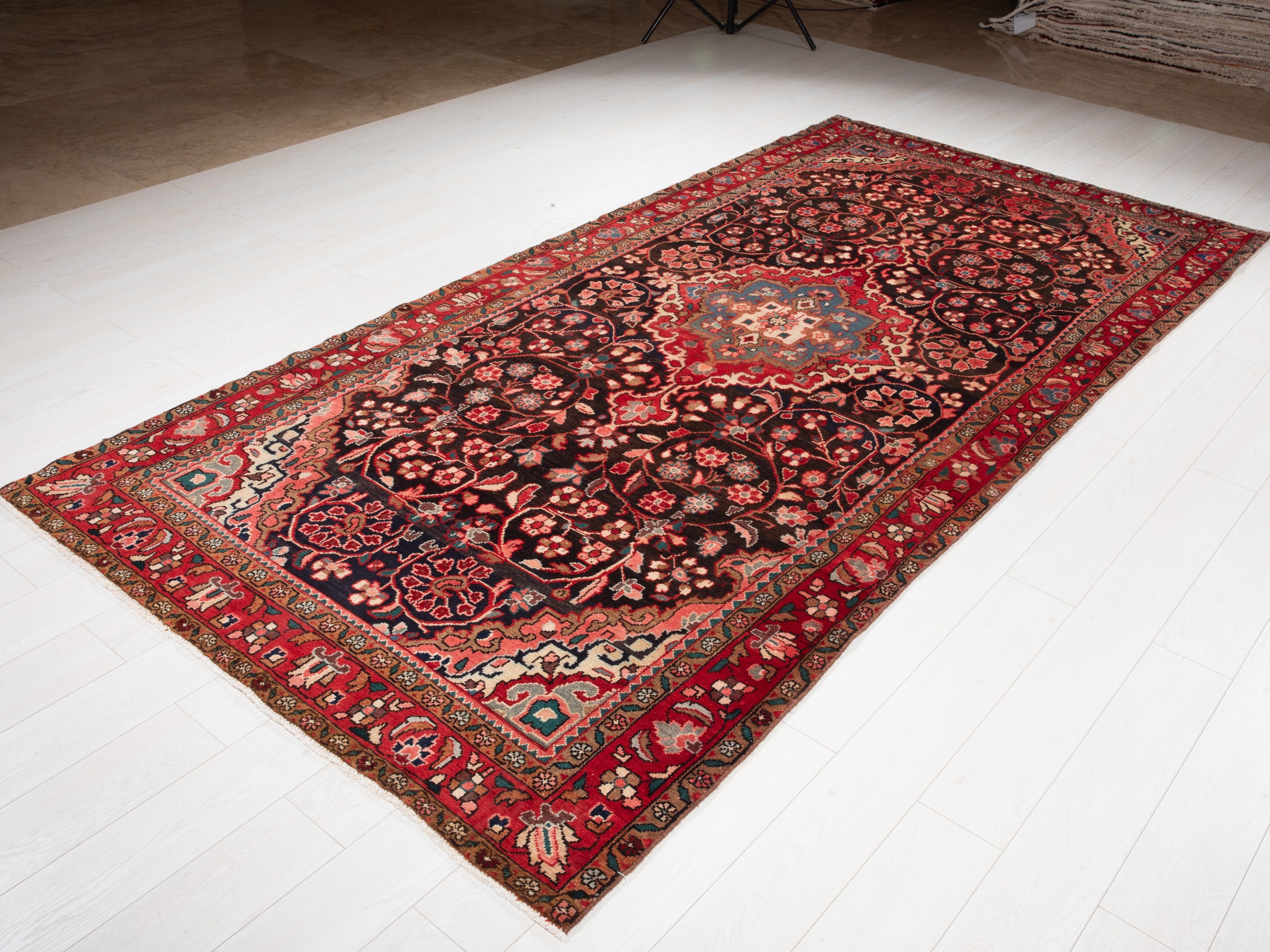 Hand-Knotted Vintage Wool Area Rug – 10' 8" x 5' 2" (324 x 158 cm) - Yasi & Fara