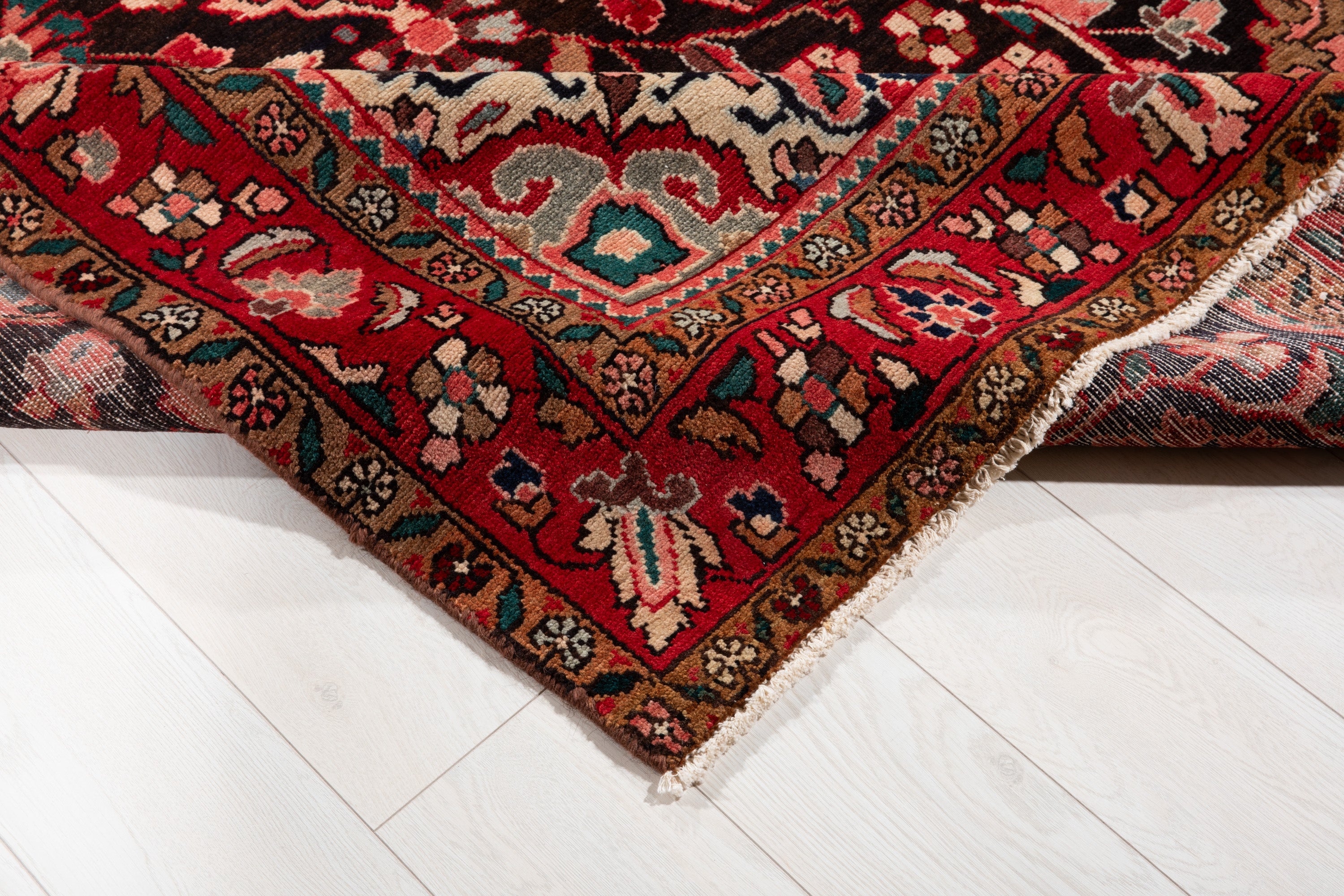 Hand-Knotted Vintage Wool Area Rug – 10' 8" x 5' 2" (324 x 158 cm) - Yasi & Fara