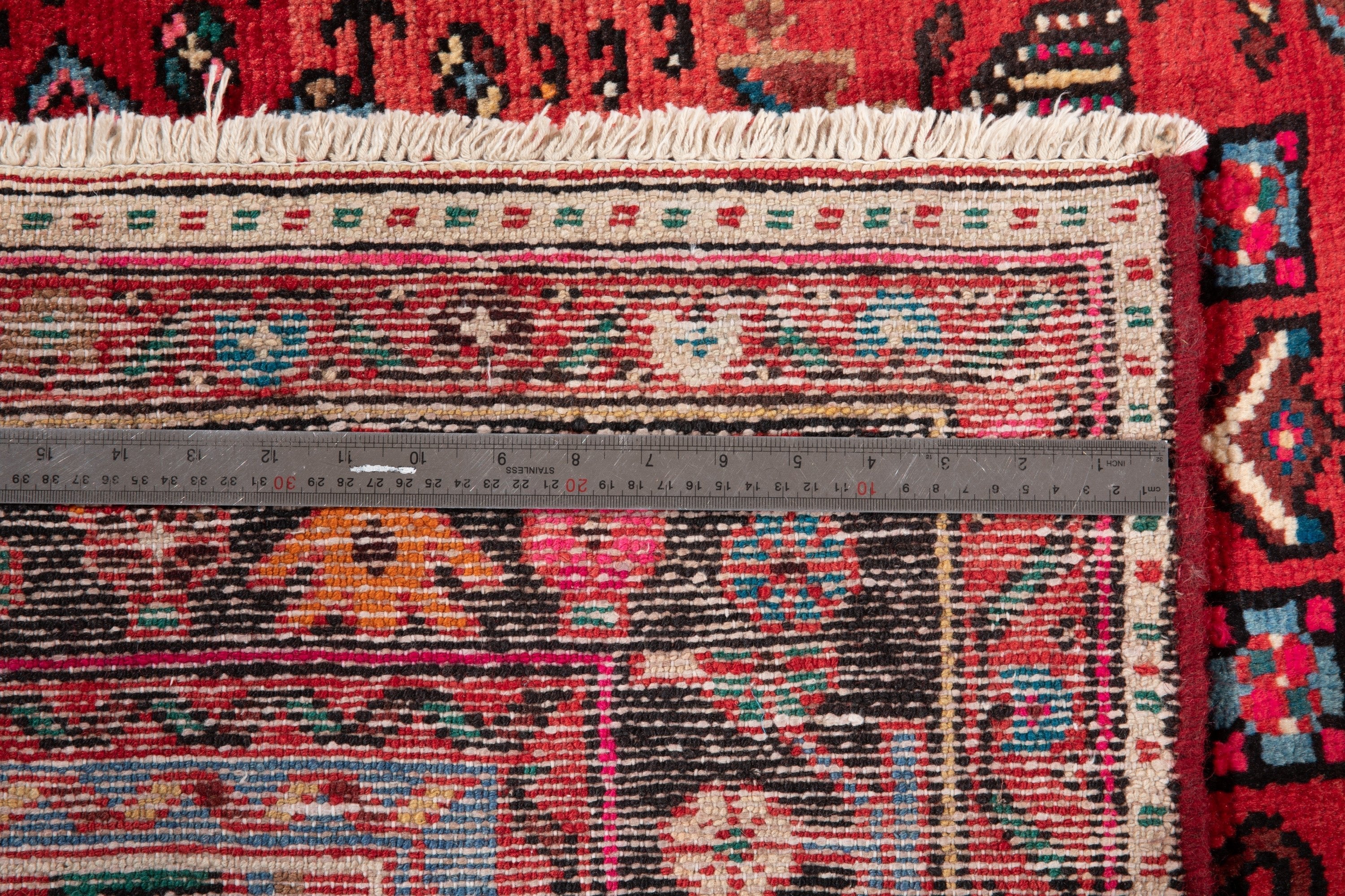 Hand-Knotted Vintage Wool Area Rug – 9' 10" x 5' 3" (300 x 161 cm) - Yasi & Fara