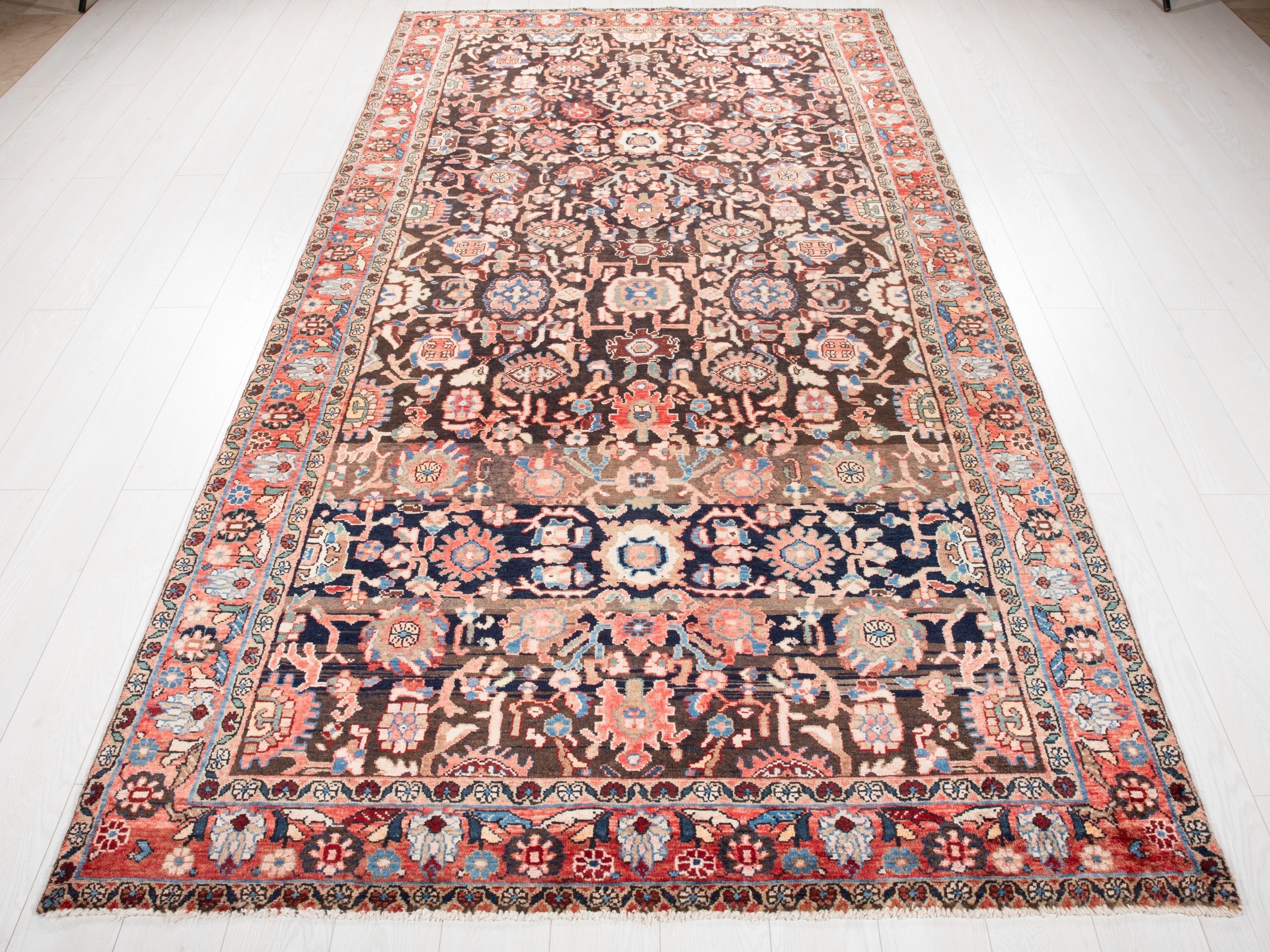 Hand-Knotted Vintage Wool Area Rug – 10' 4" x 5' 5" (315 x 165 cm) - Yasi & Fara