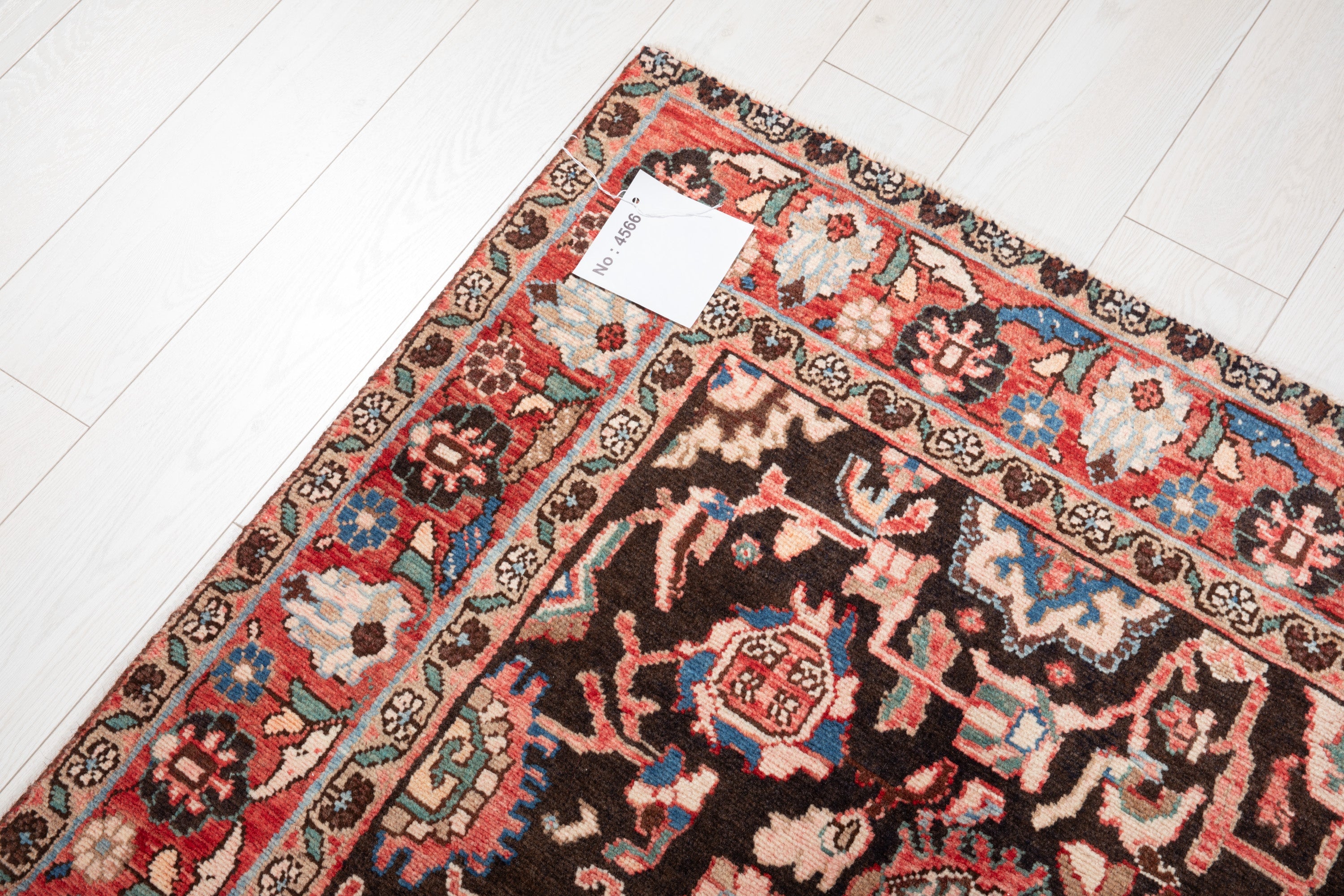 Hand-Knotted Vintage Wool Area Rug – 10' 4" x 5' 5" (315 x 165 cm) - Yasi & Fara