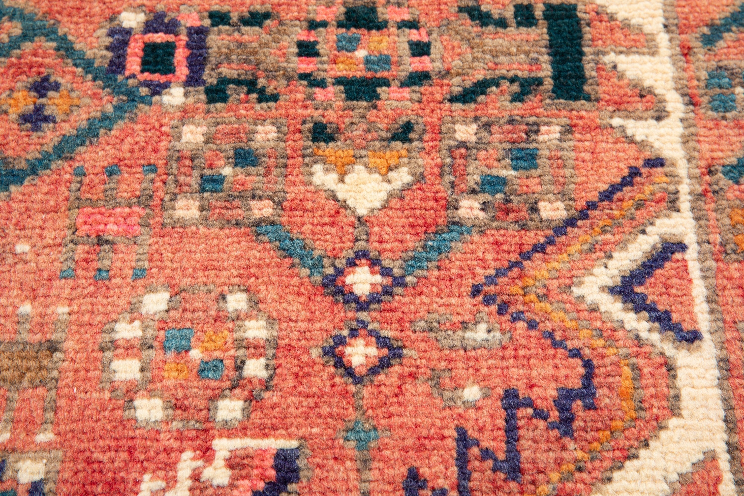 Hand-Knotted Vintage Wool Area Rug – 10' x 4' 11" (304 x 149 cm) - Yasi & Fara