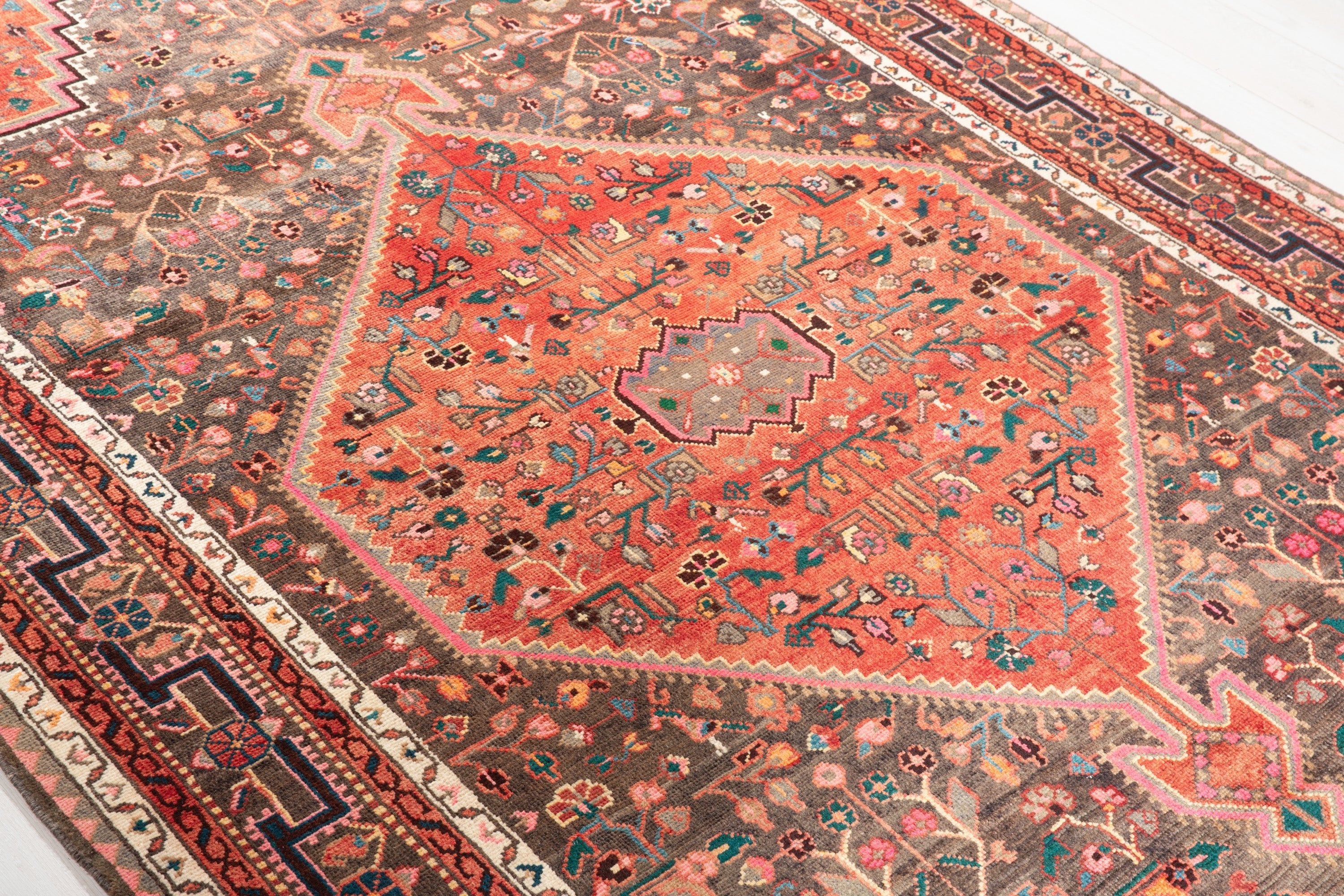 Hand-Knotted Vintage Wool Area Rug – 10' 9" x 5' 5" (328 x 165 cm) - Yasi & Fara