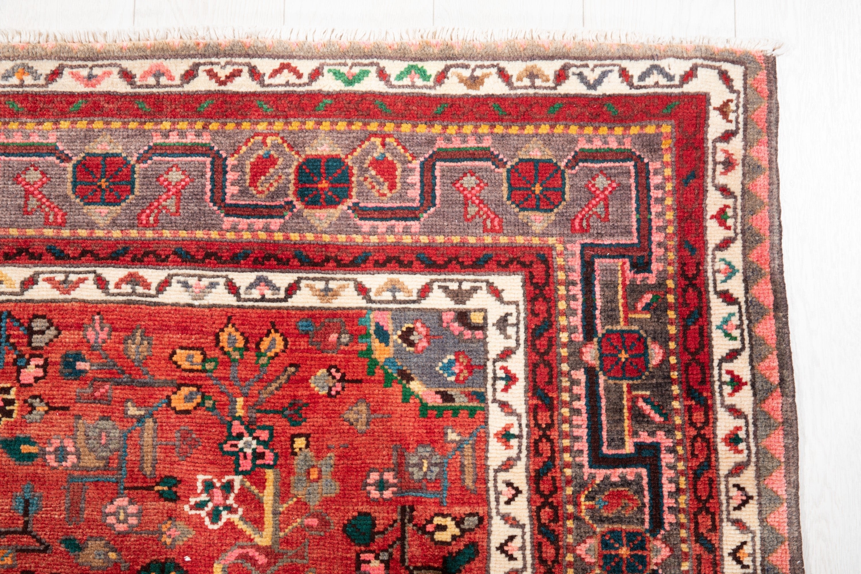 Hand-Knotted Vintage Wool Area Rug – 10' 9" x 5' 5" (328 x 165 cm) - Yasi & Fara