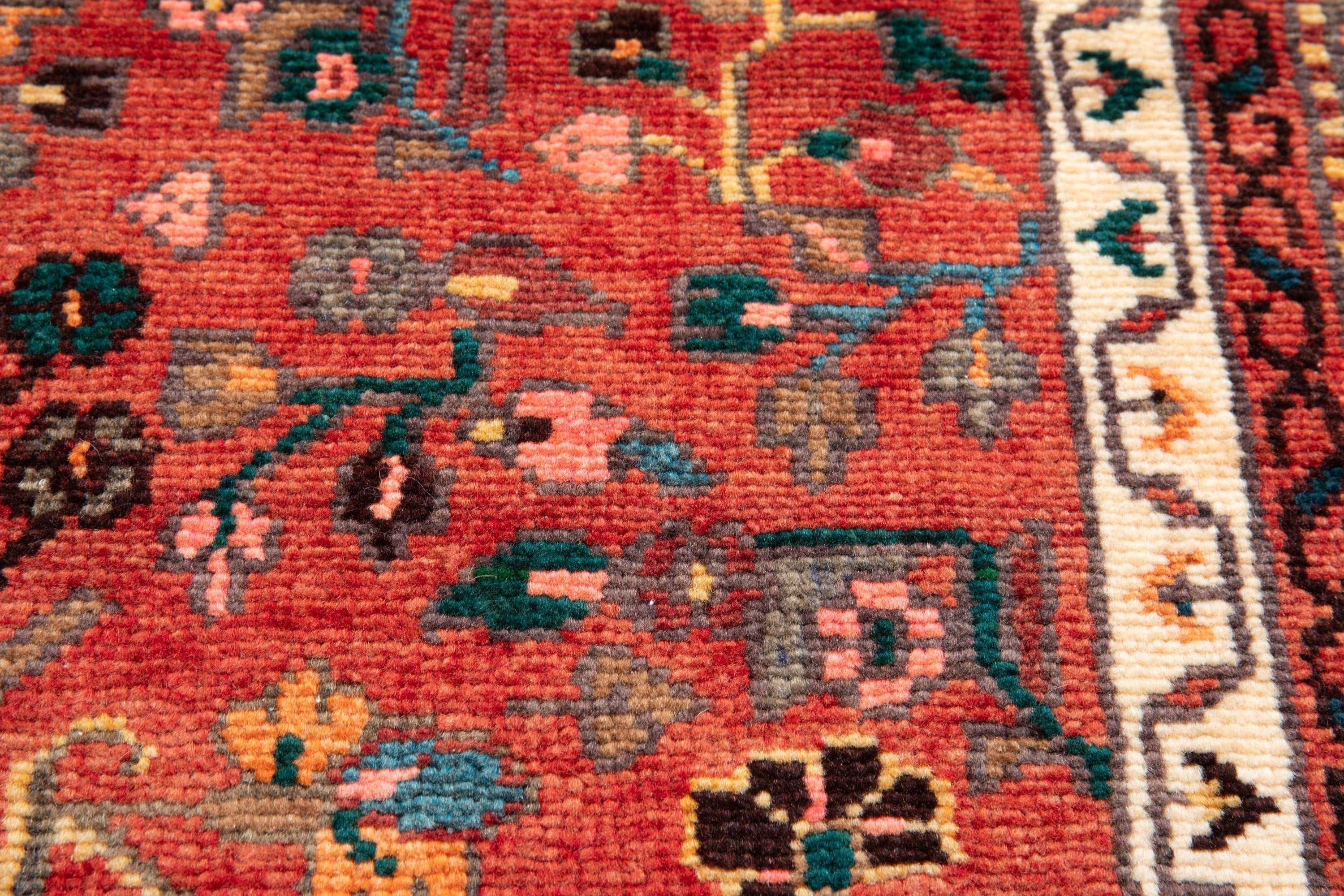 Hand-Knotted Vintage Wool Area Rug – 10' 9" x 5' 5" (328 x 165 cm) - Yasi & Fara