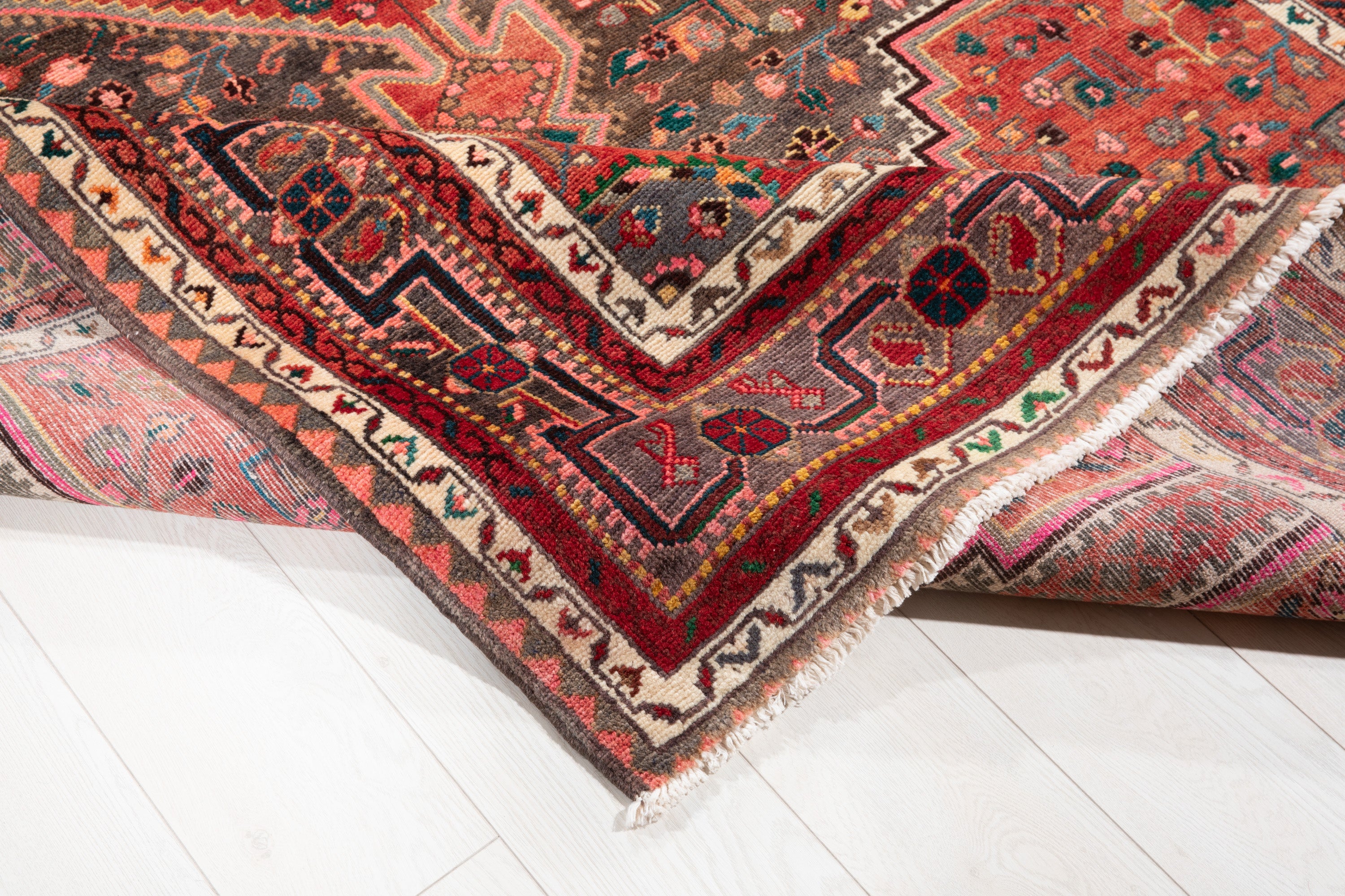 Hand-Knotted Vintage Wool Area Rug – 10' 9" x 5' 5" (328 x 165 cm) - Yasi & Fara