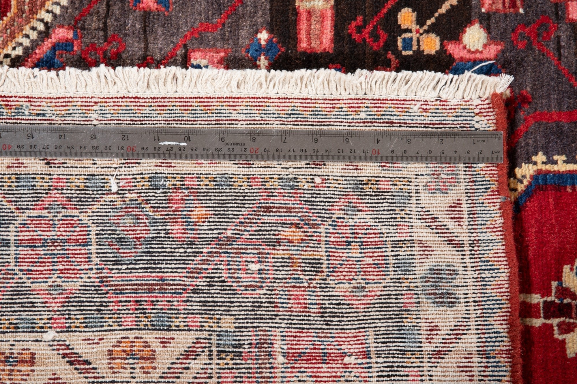 Hand-Knotted Vintage Wool Area Rug – 10' 5" x 5' (318 x 152 cm) - Yasi & Fara