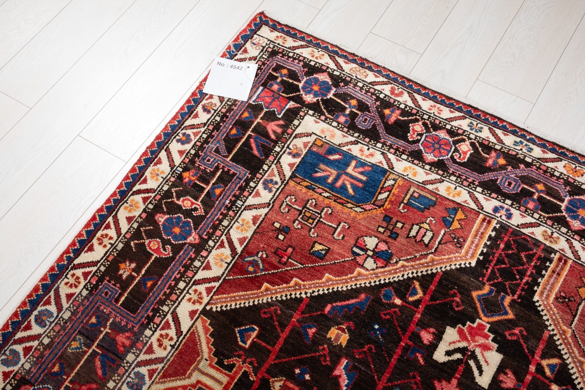 Hand-Knotted Vintage Wool Area Rug – 10' 5" x 5' (318 x 152 cm) - Yasi & Fara