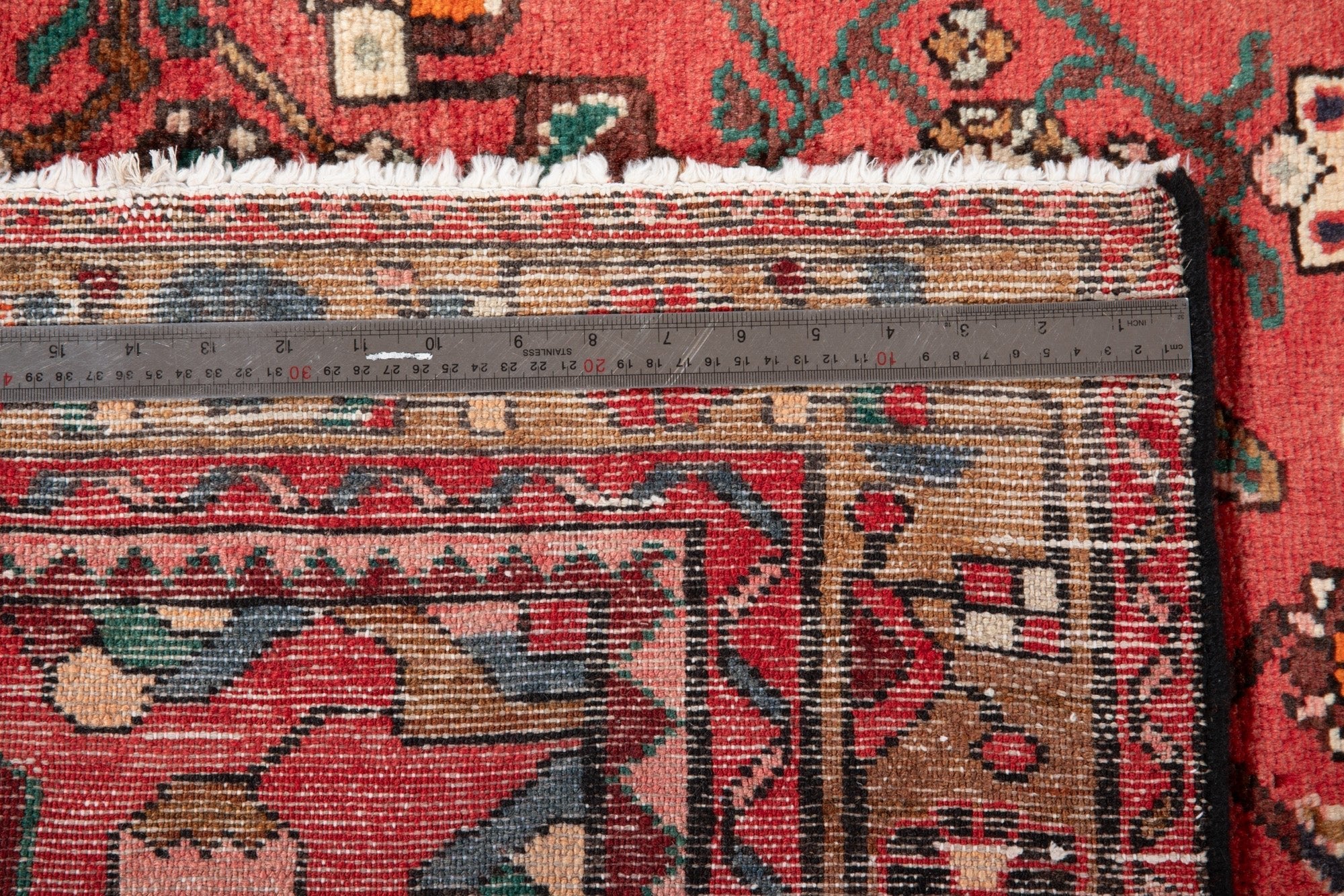 Hand-Knotted Vintage Wool Area Rug – 9' 10" x 5' 4" (300 x 163 cm) - Yasi & Fara