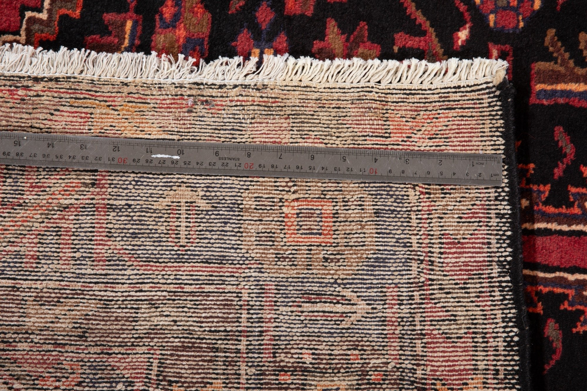 Hand-Knotted Vintage Wool Area Rug – 8' 11" x 5' 1" (271 × 154 cm) - Yasi & Fara