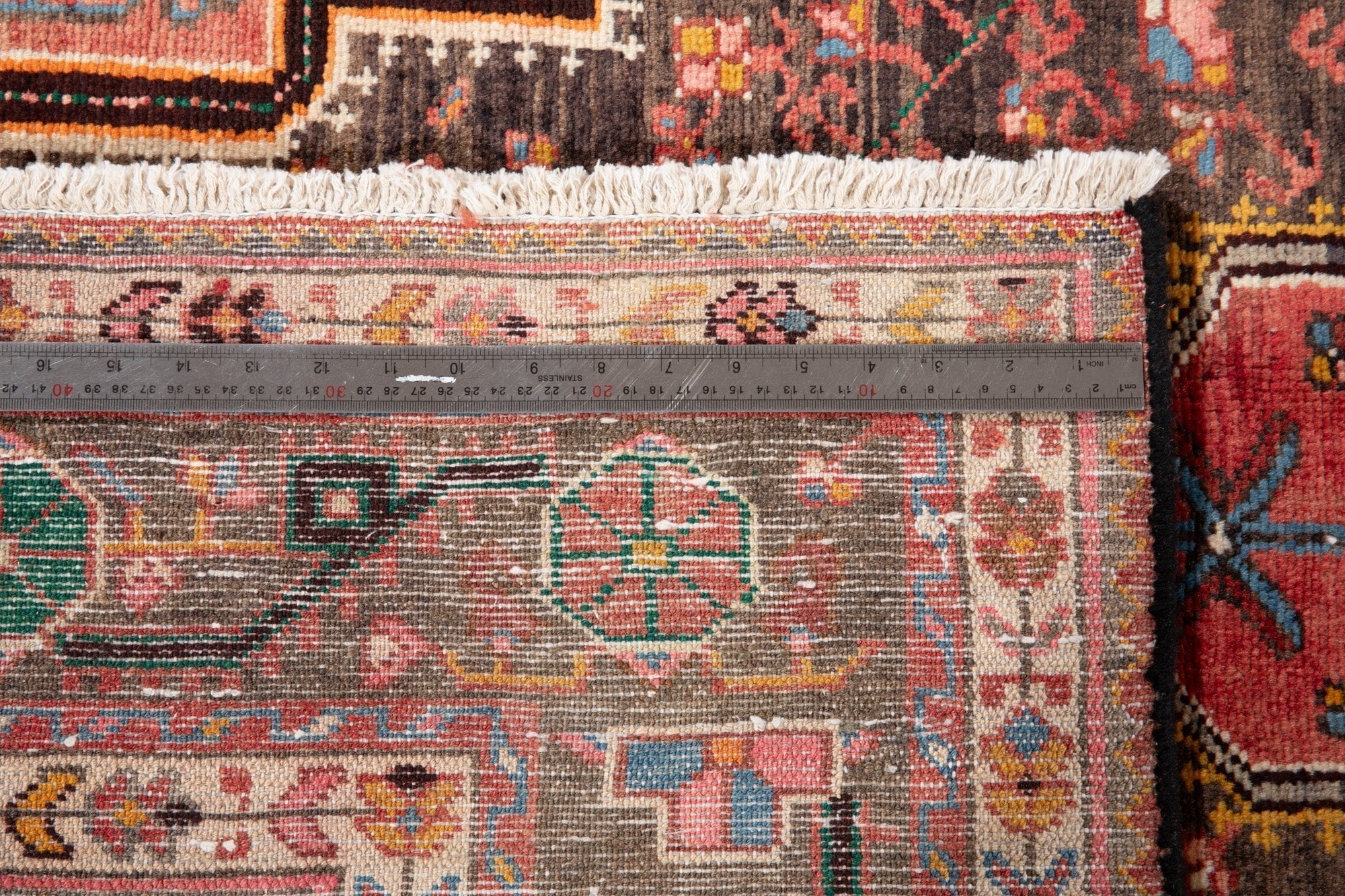 Hand-Knotted Vintage Wool Area Rug – 10' 8" x 5' 7" (324 × 170 cm) - Yasi & Fara