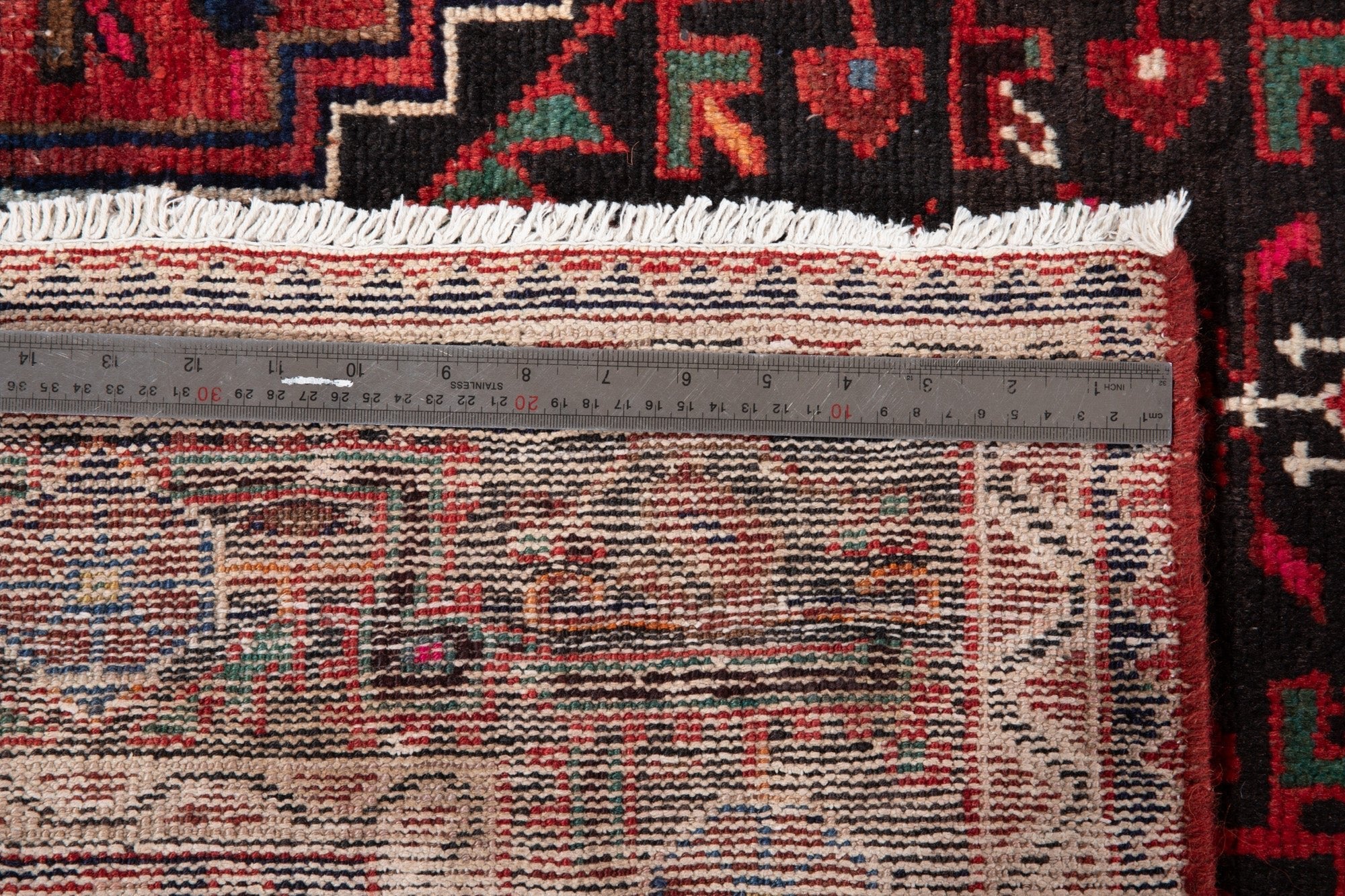 Hand-Knotted Vintage Wool Area Rug – 9' 8" x 4' 6" (295 × 136 cm) - Yasi & Fara