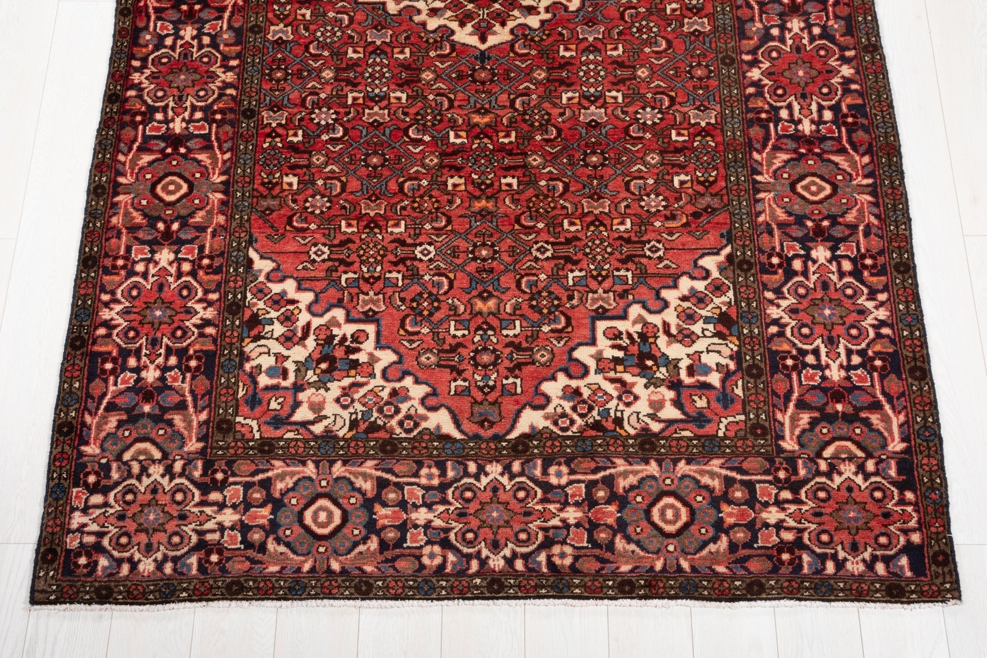 Hand-Knotted Vintage Wool Area Rug – 10' x 5' 5" (305 × 165 cm) - Yasi & Fara