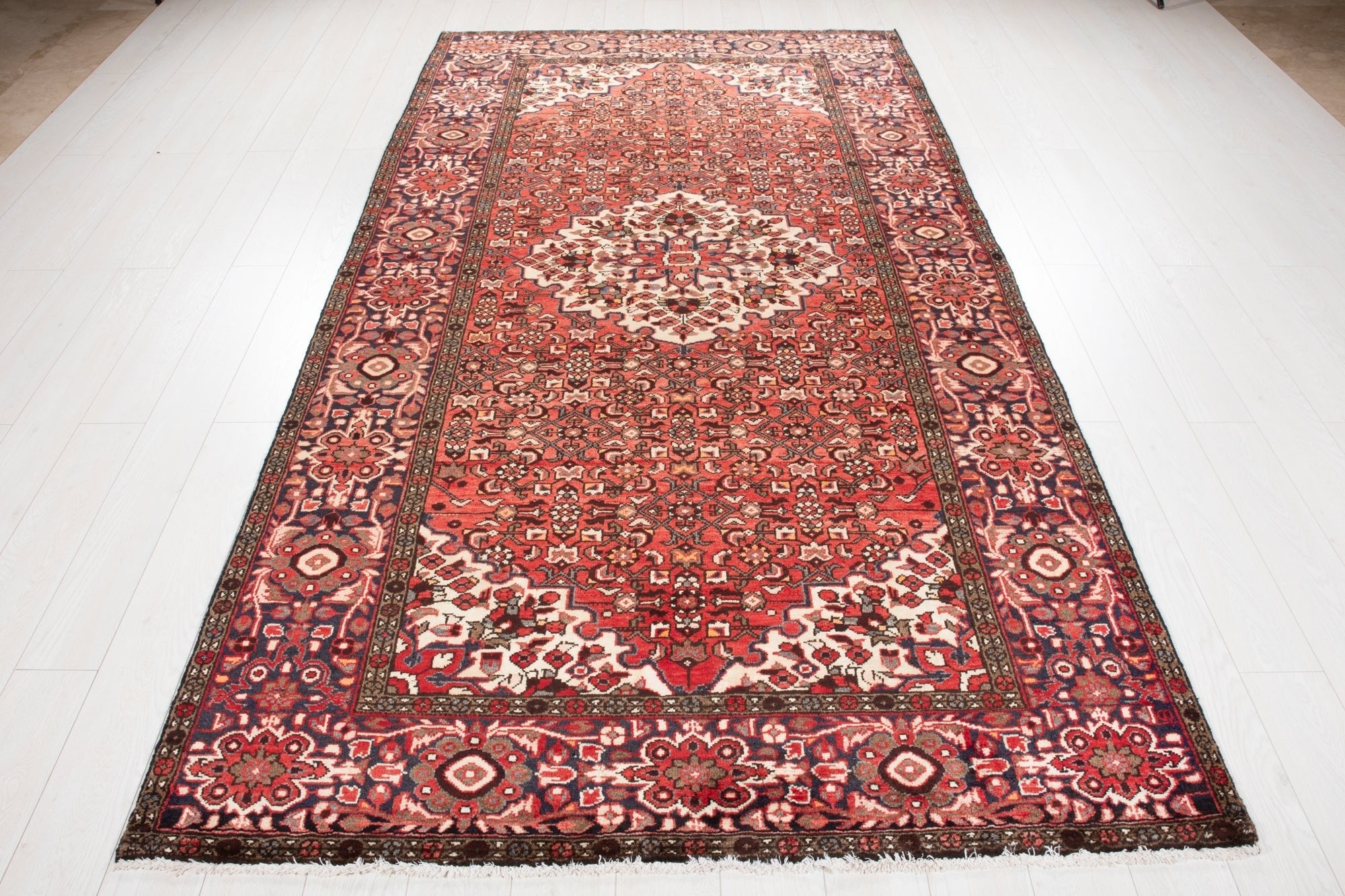 Hand-Knotted Vintage Wool Area Rug – 10' x 5' 5" (305 × 165 cm) - Yasi & Fara