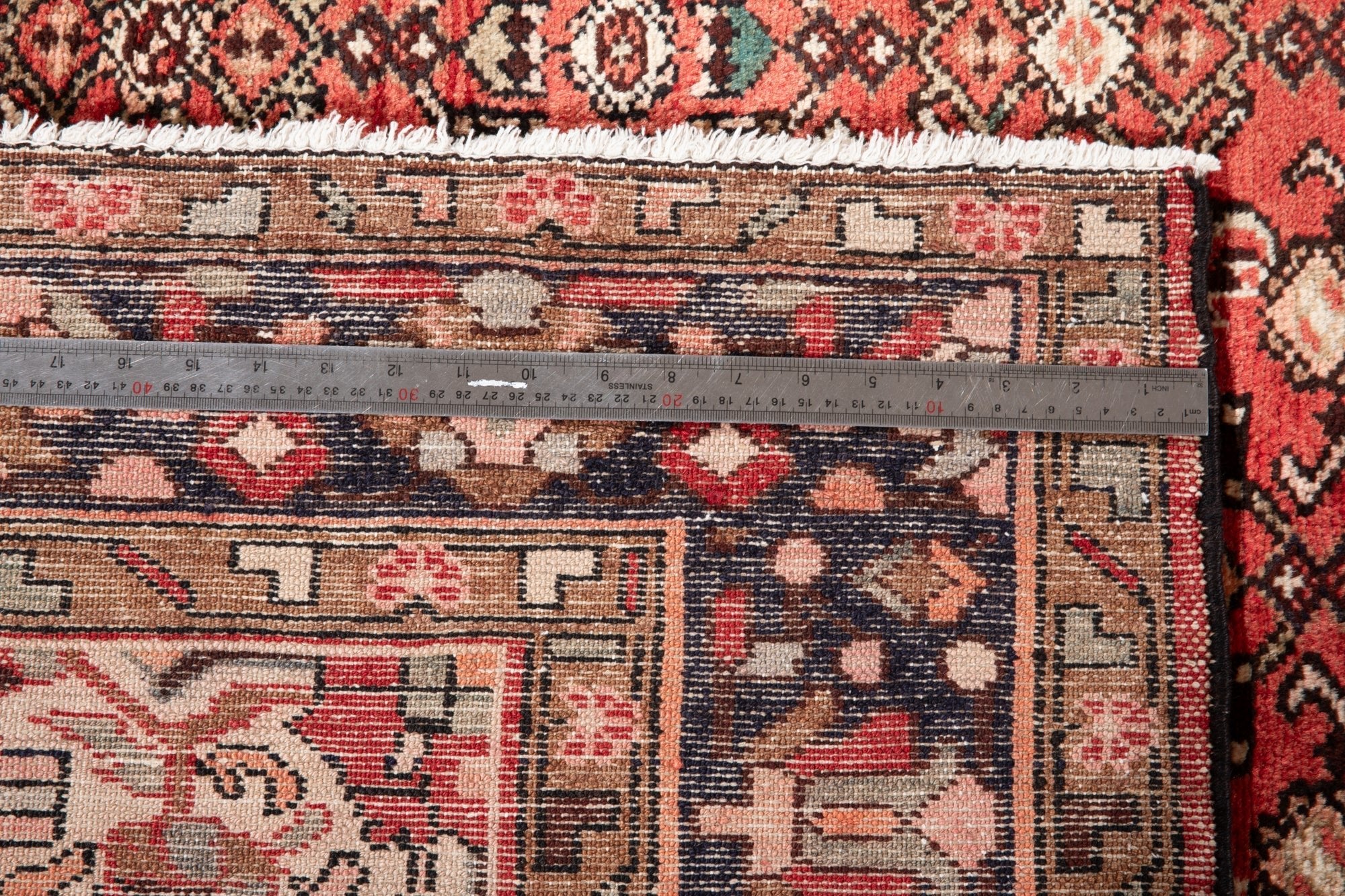 Hand-Knotted Vintage Wool Area Rug – 10' 6" x 5' 5" (321 × 166 cm) - Yasi & Fara